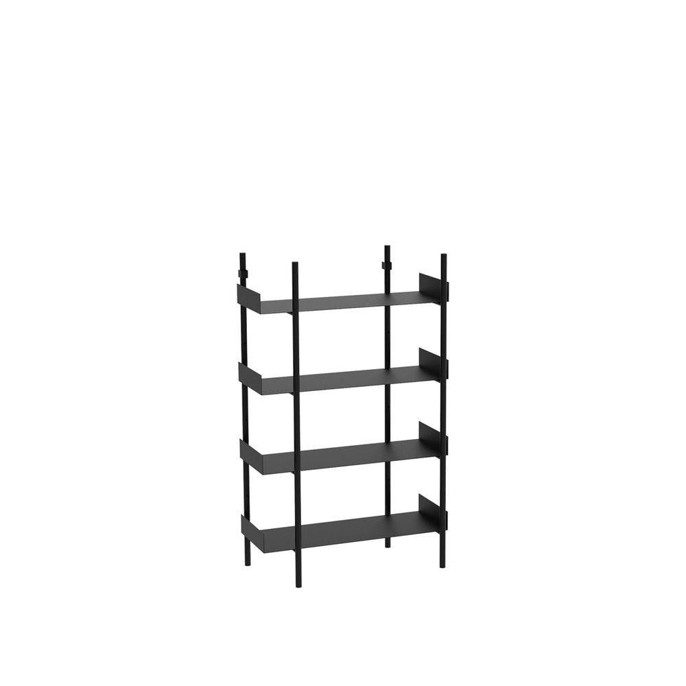 Nobuko 4-Shelf Bookcase - Scandinavian Design Storage Unit with Modern Aesthetic
