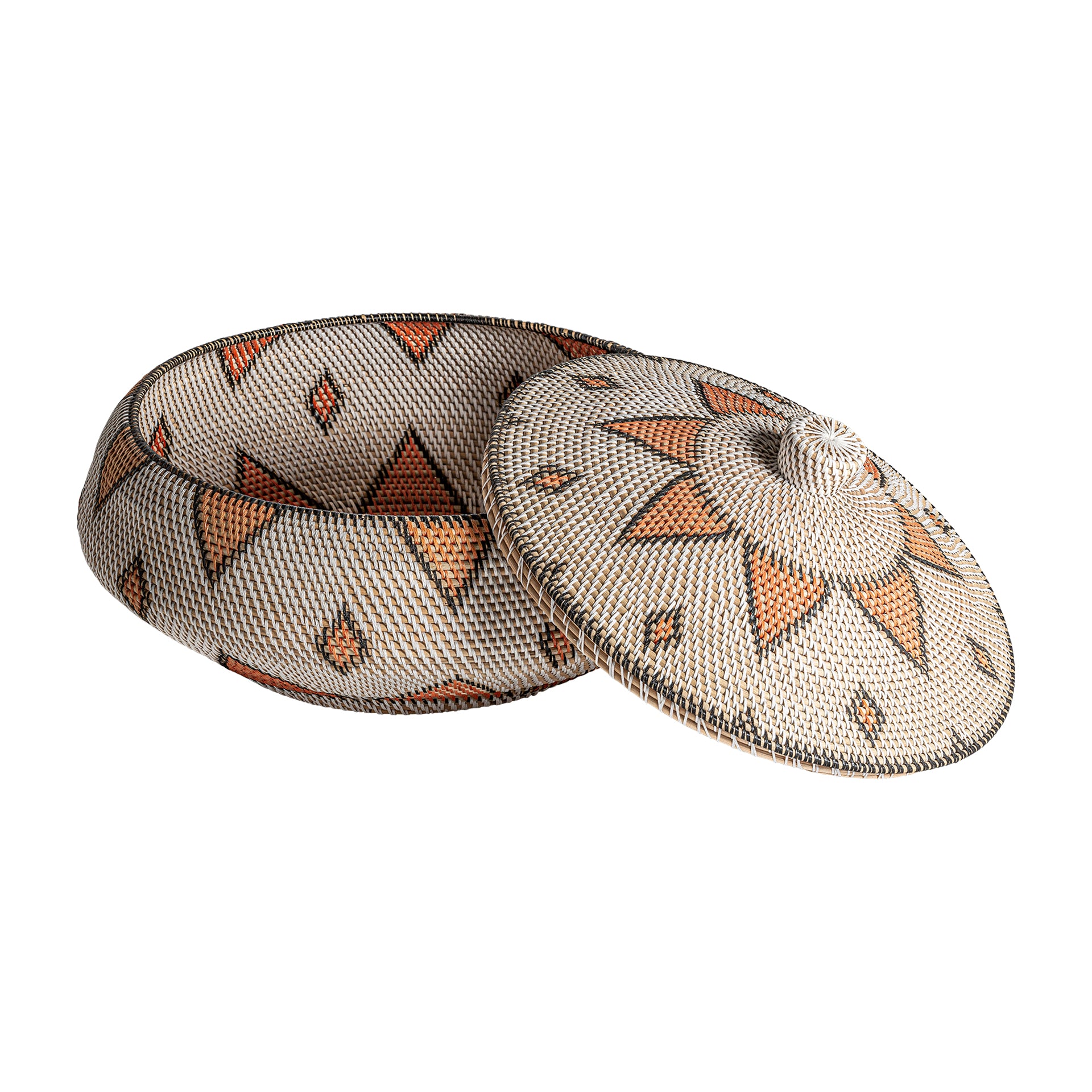 VIRKÄ White Rattan Vase