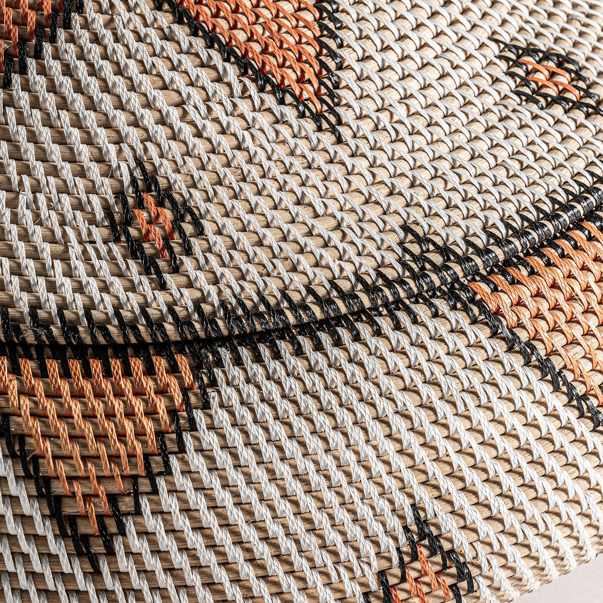 VIRKÄ White Rattan Vase