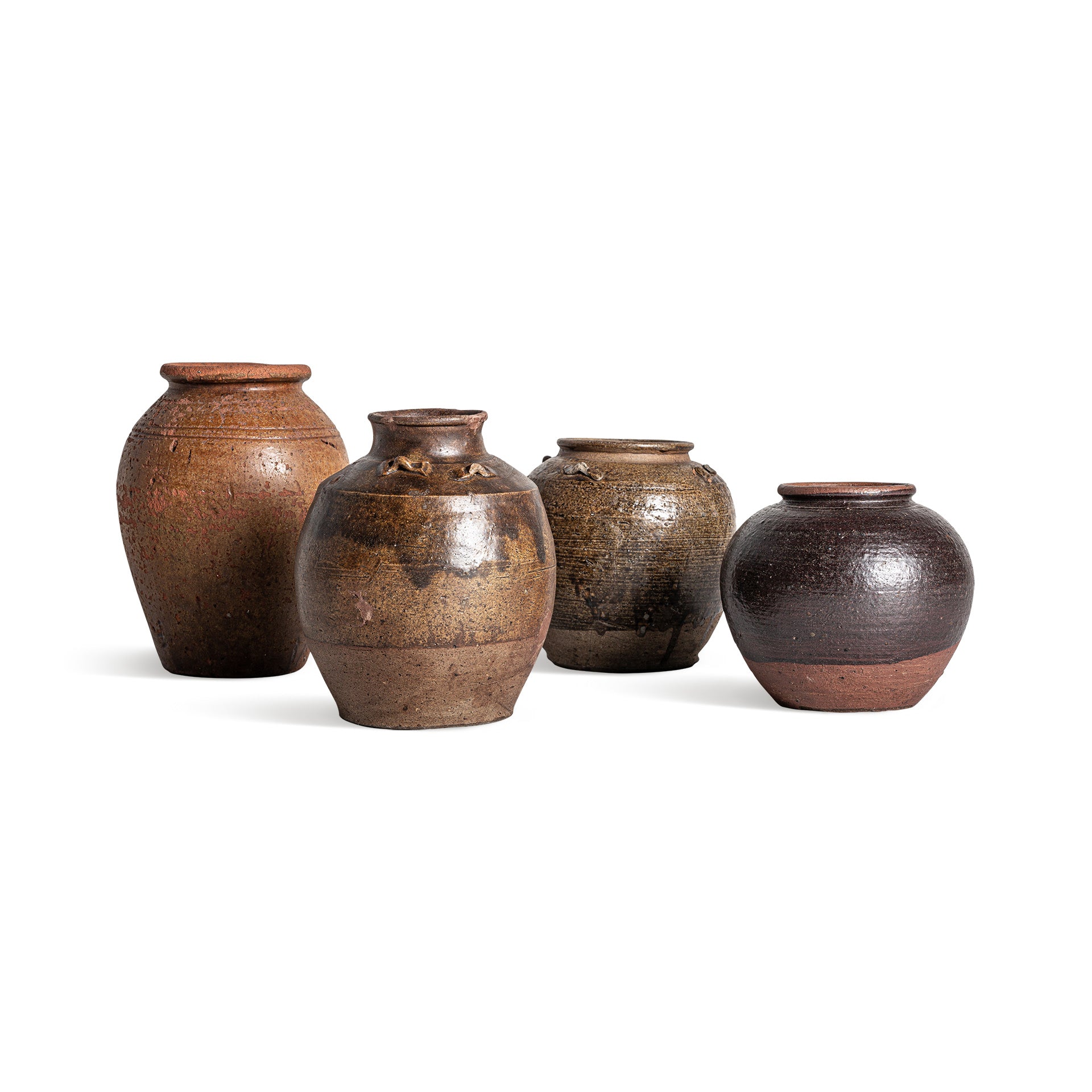 MALDA Ceramic Vase - Brown Colonial Style Decorative Centerpiece