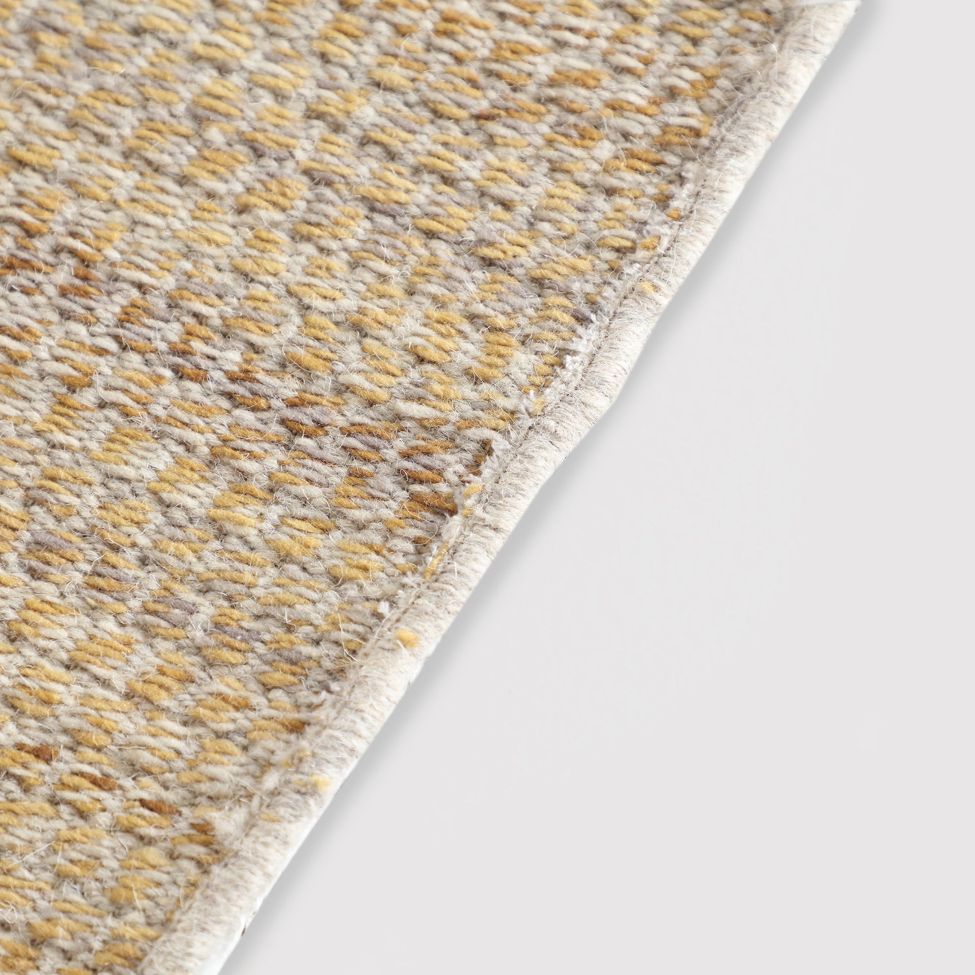 Quima Colonial Wool Carpet - Natural Beige Handwoven Rug