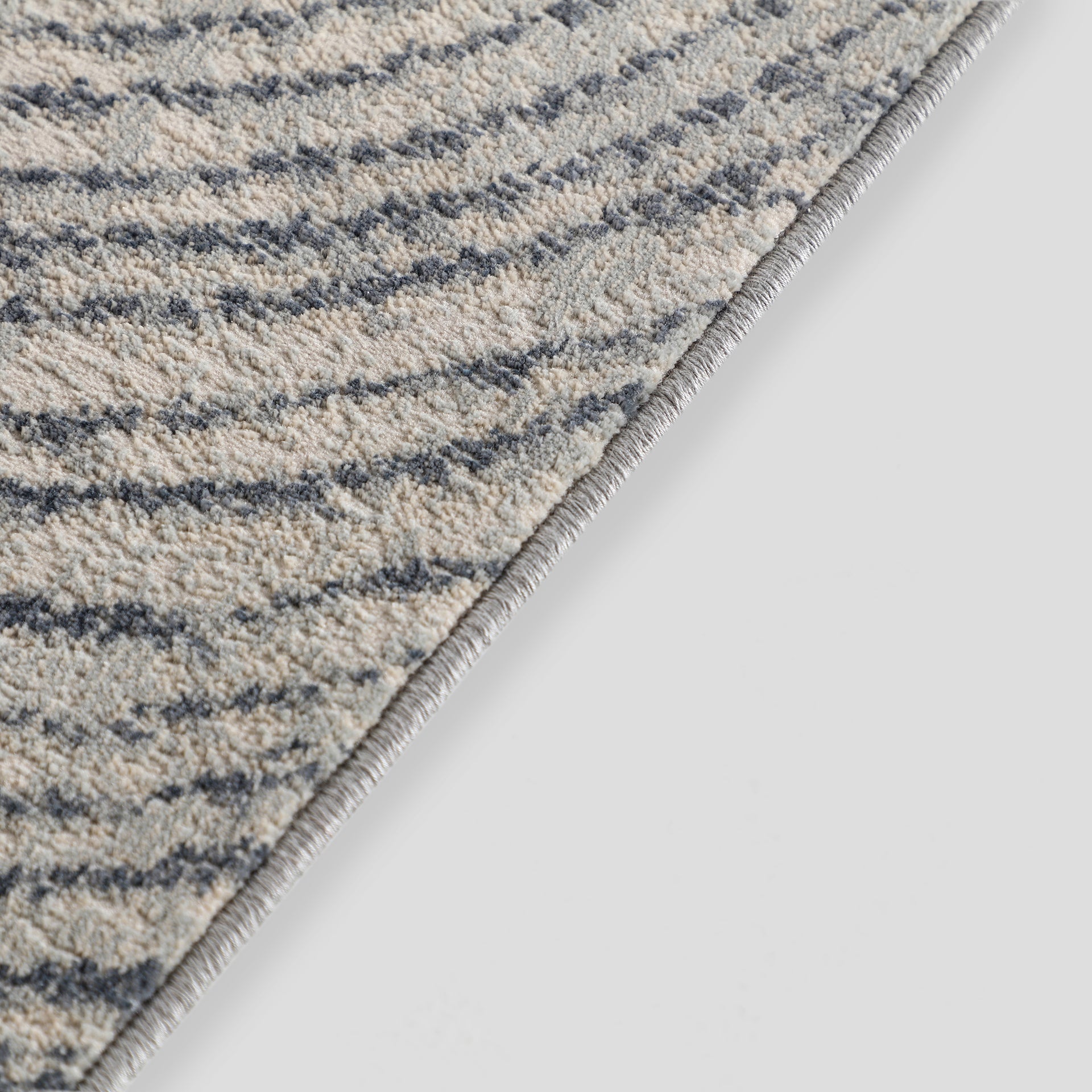 Havskust Colonial Viscose Carpet - Blue Tones Handcrafted Rug