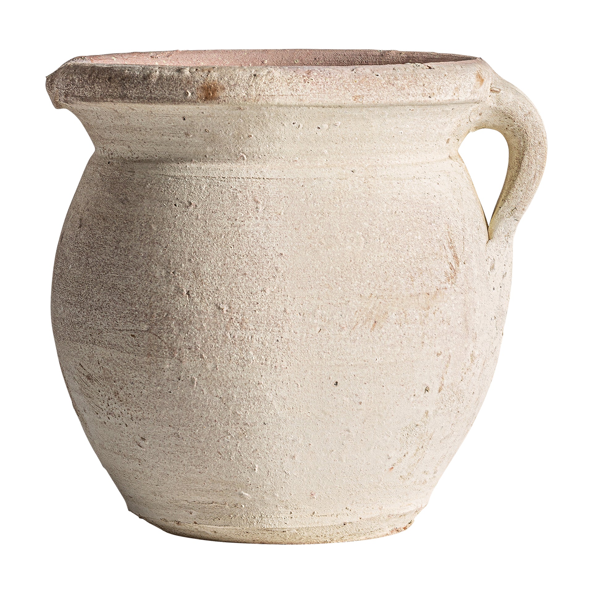 Kansara krämfärgad lervas – vintage sliten finish