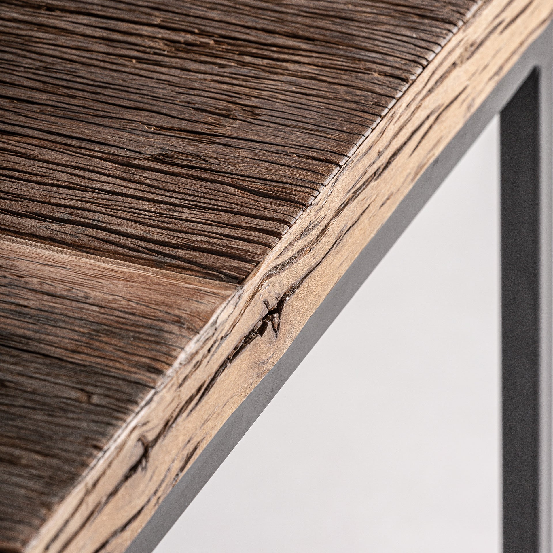 Walding Industrial Coffee Table - Reclaimed Wood & Iron