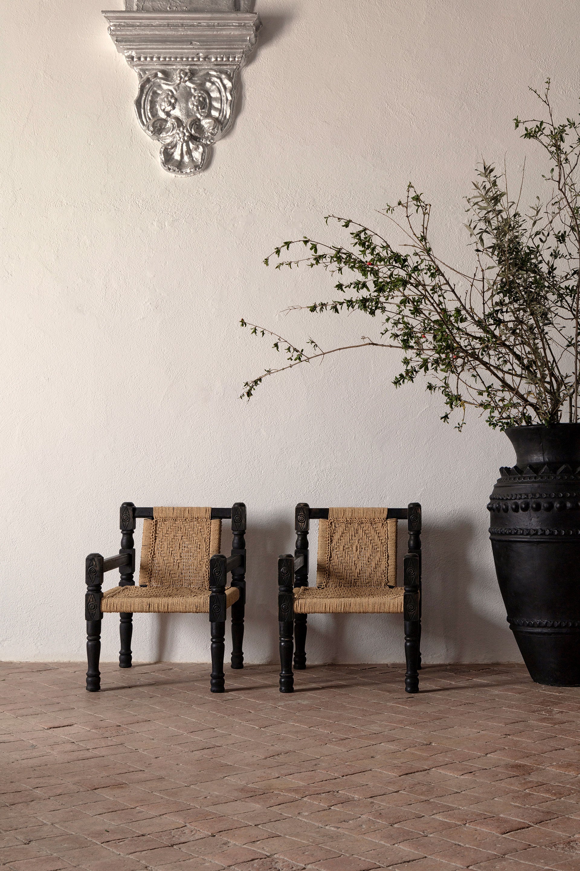 Backlyn Reclaimed Wood & Rope Armchair