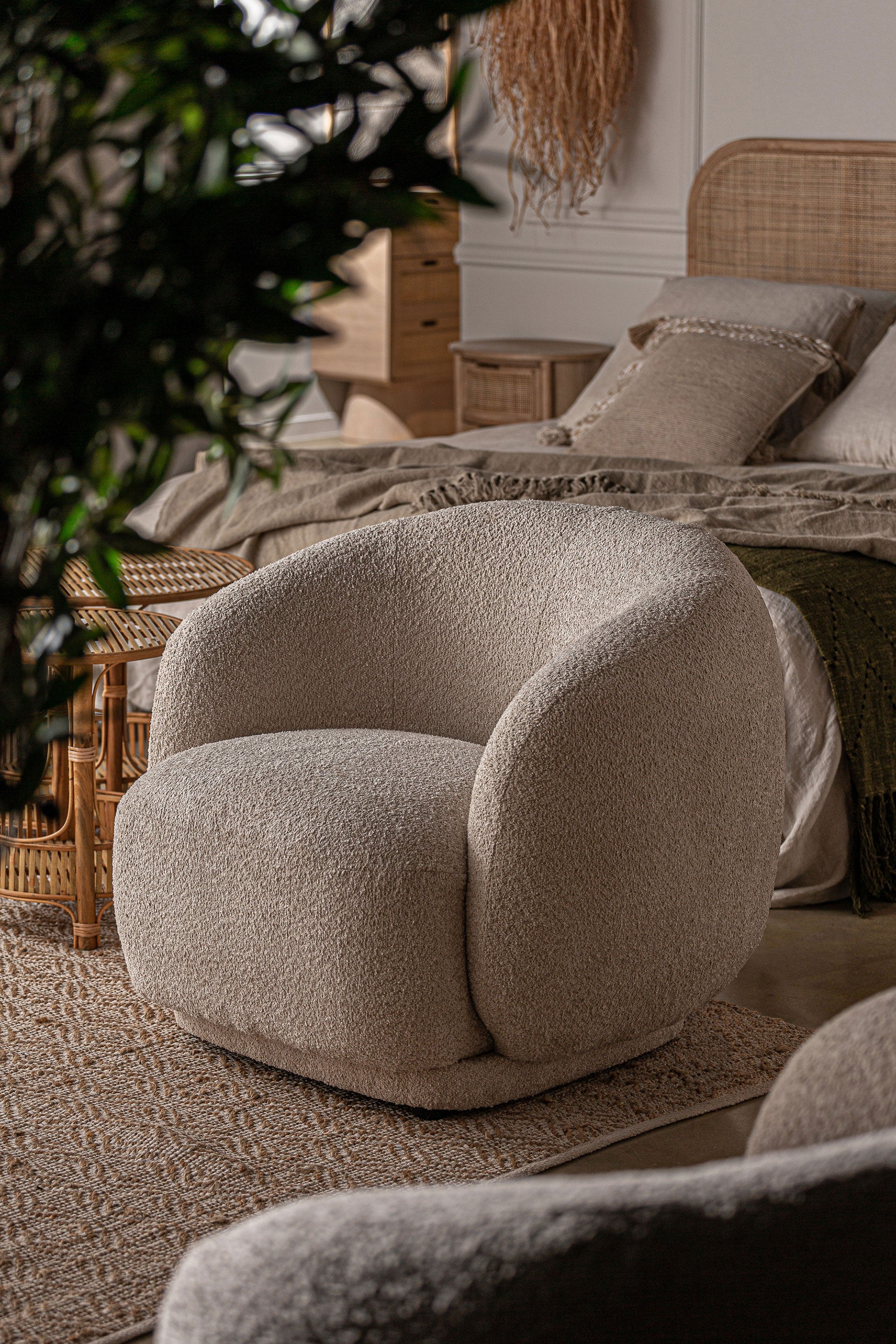 BOUCLÉ PRIVAS ARMCHAIR