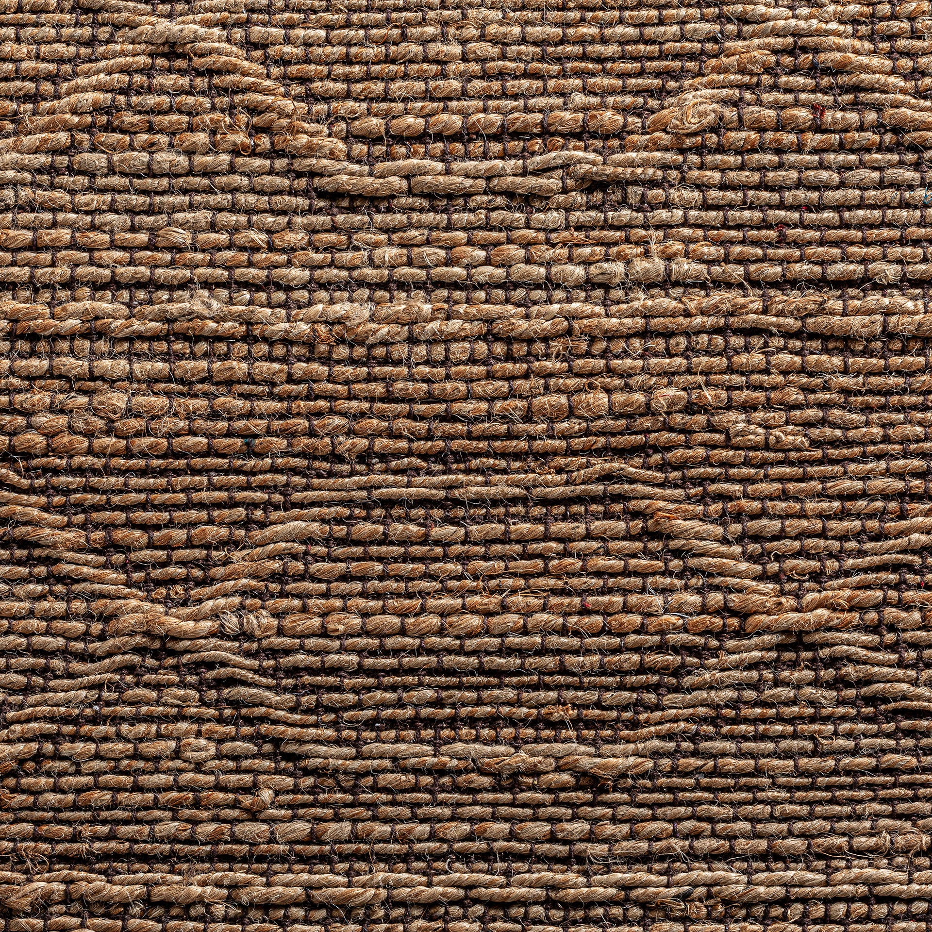 Tudia Jute & Cotton Carpet - Classic Brown Woven Rug