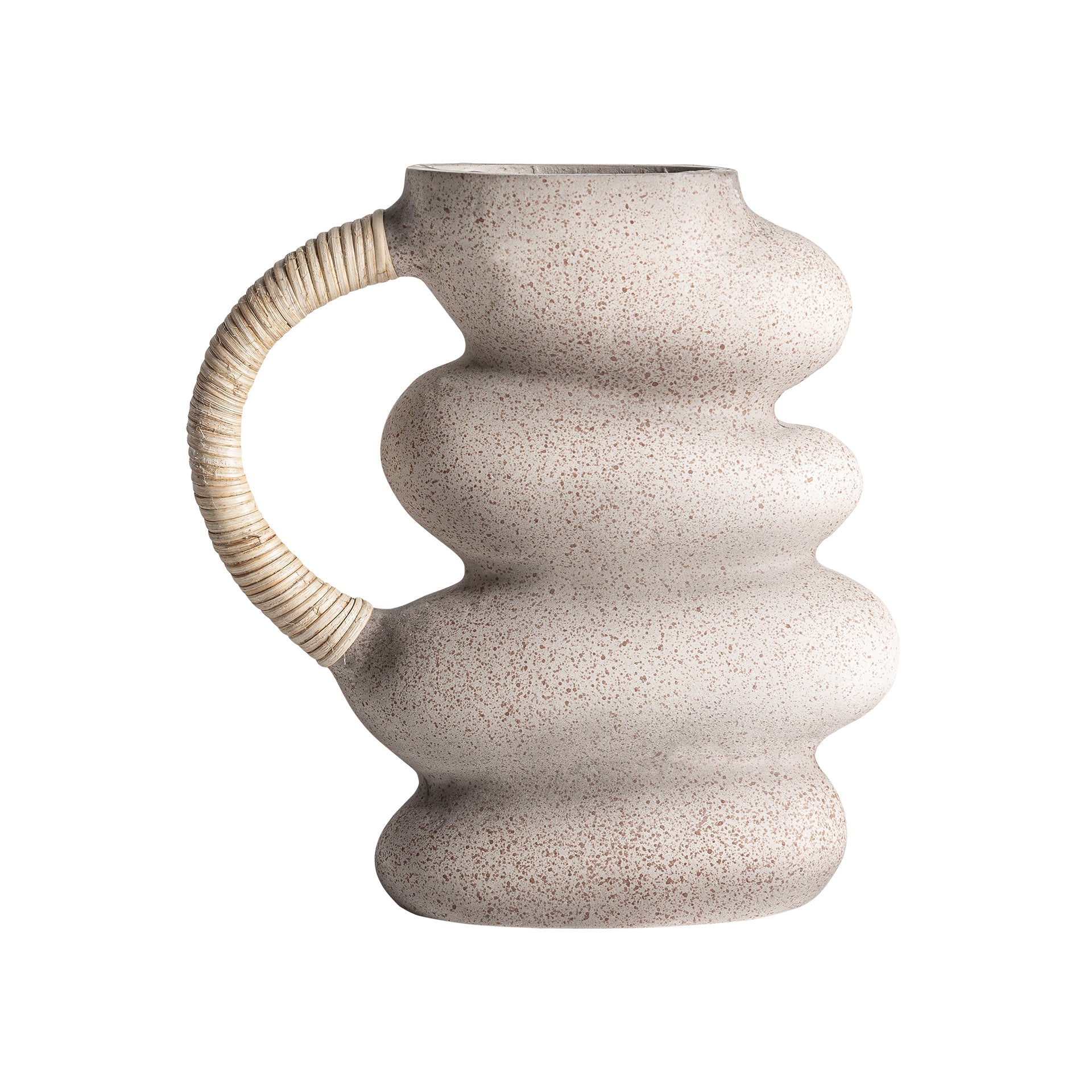 Art Deco Geko-vas - Dekorativ mittpunkt i harts i ljusa toner