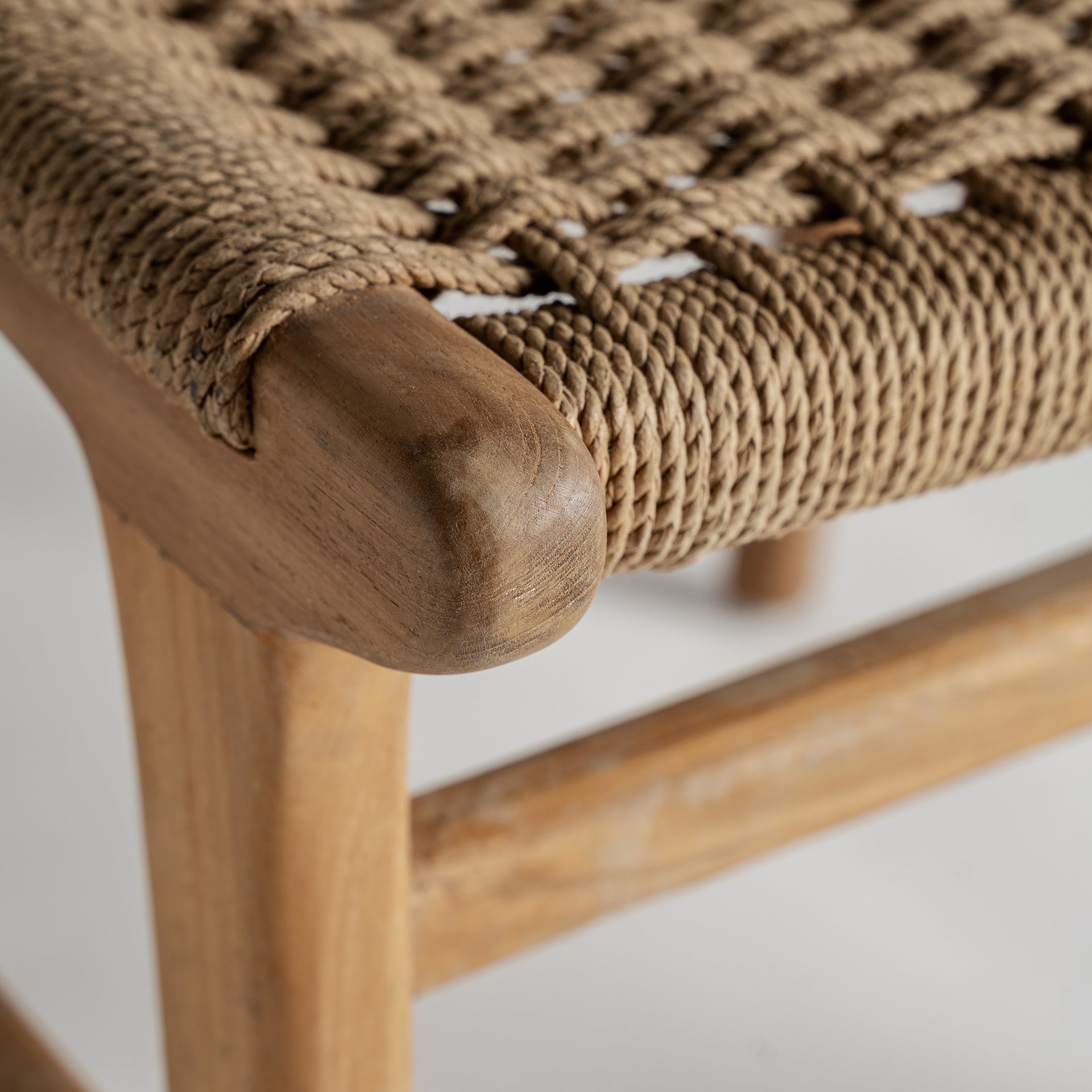 VADUZ Colonial Teak Chair - Natural Fiber Seat