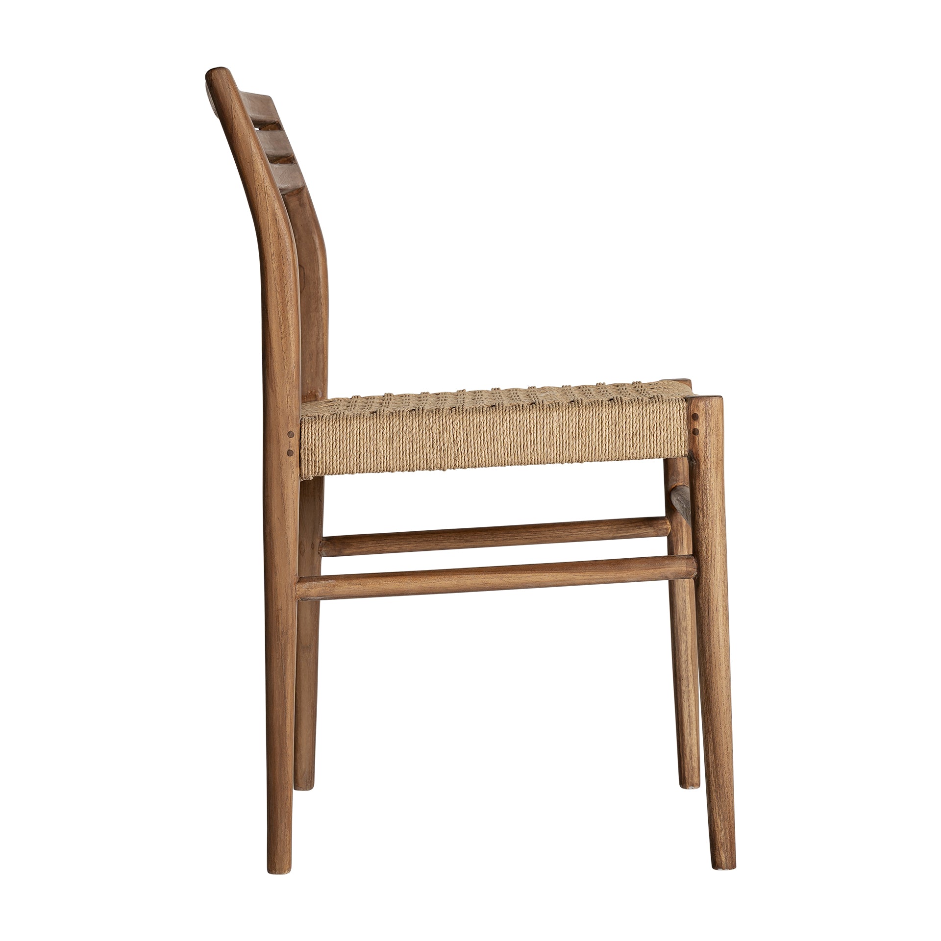 Souillac Vintage Teak & Rope Chair