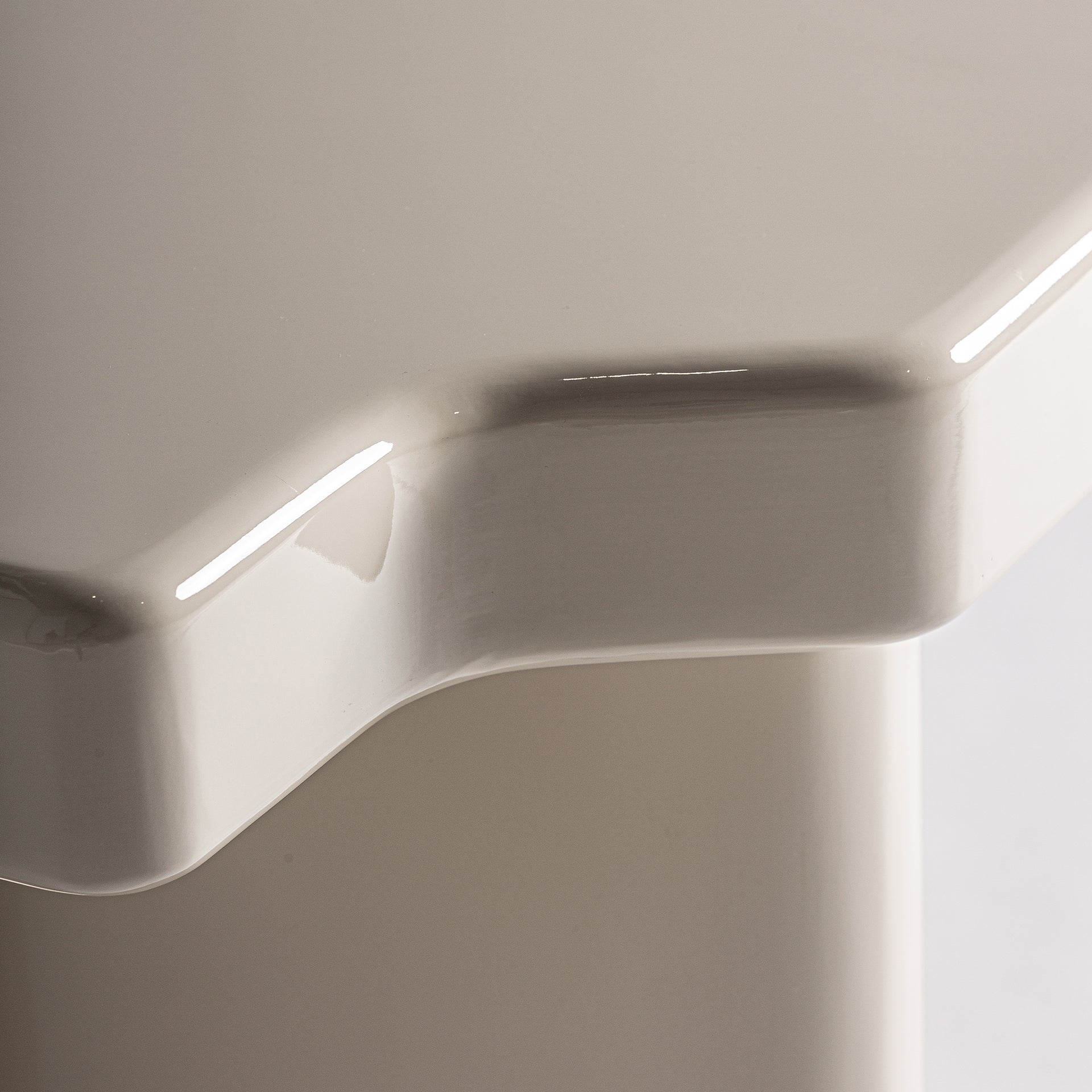 SUHI Art Deco Sidobord - Off White MDF