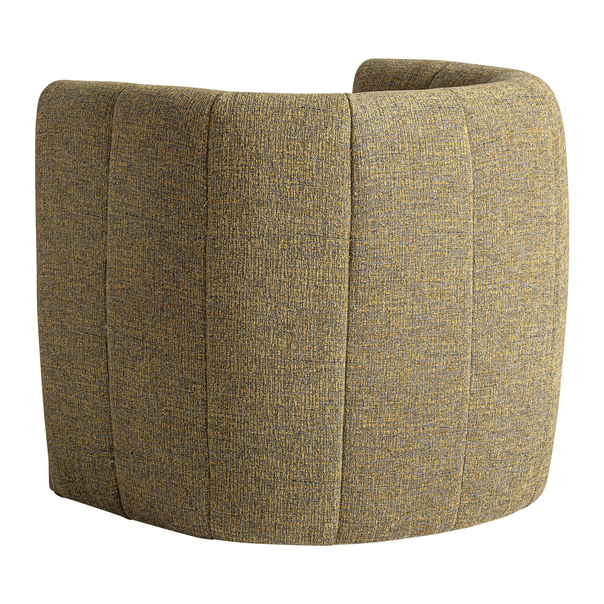 Pistachio and Yellow Upholstered Armchair with Pine Wood