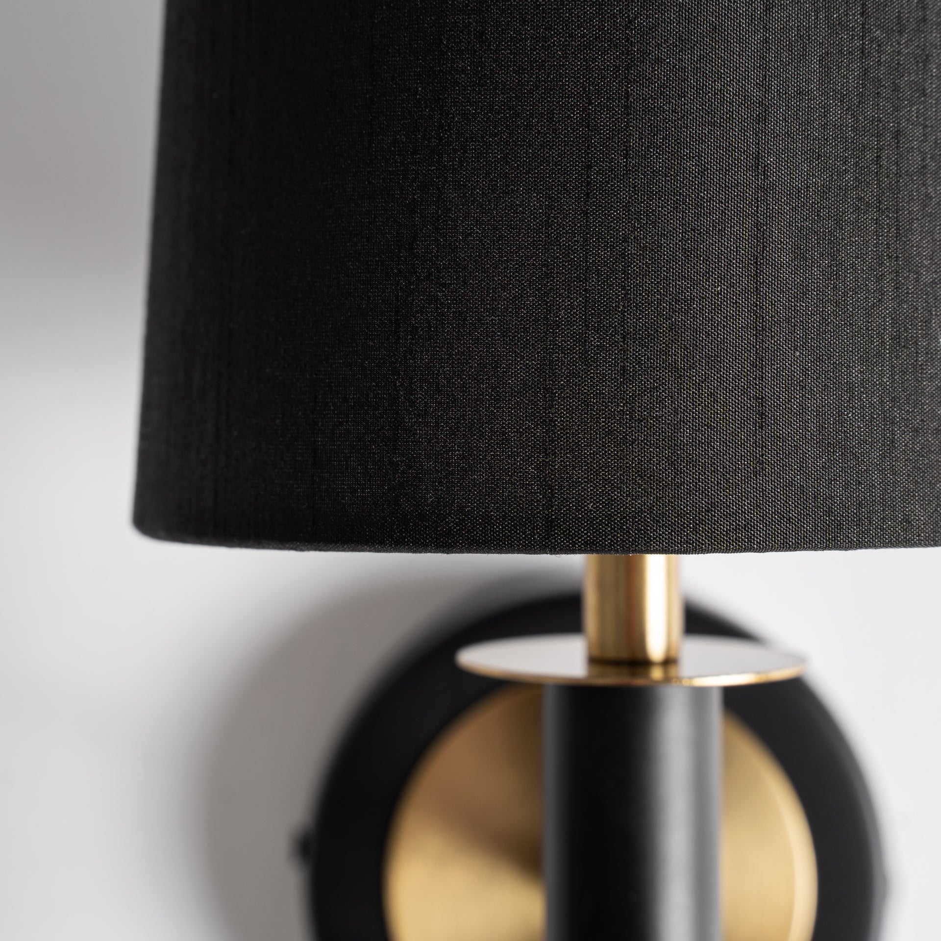 Cloe Art Deco Wall Lamp - Black Steel Sconce