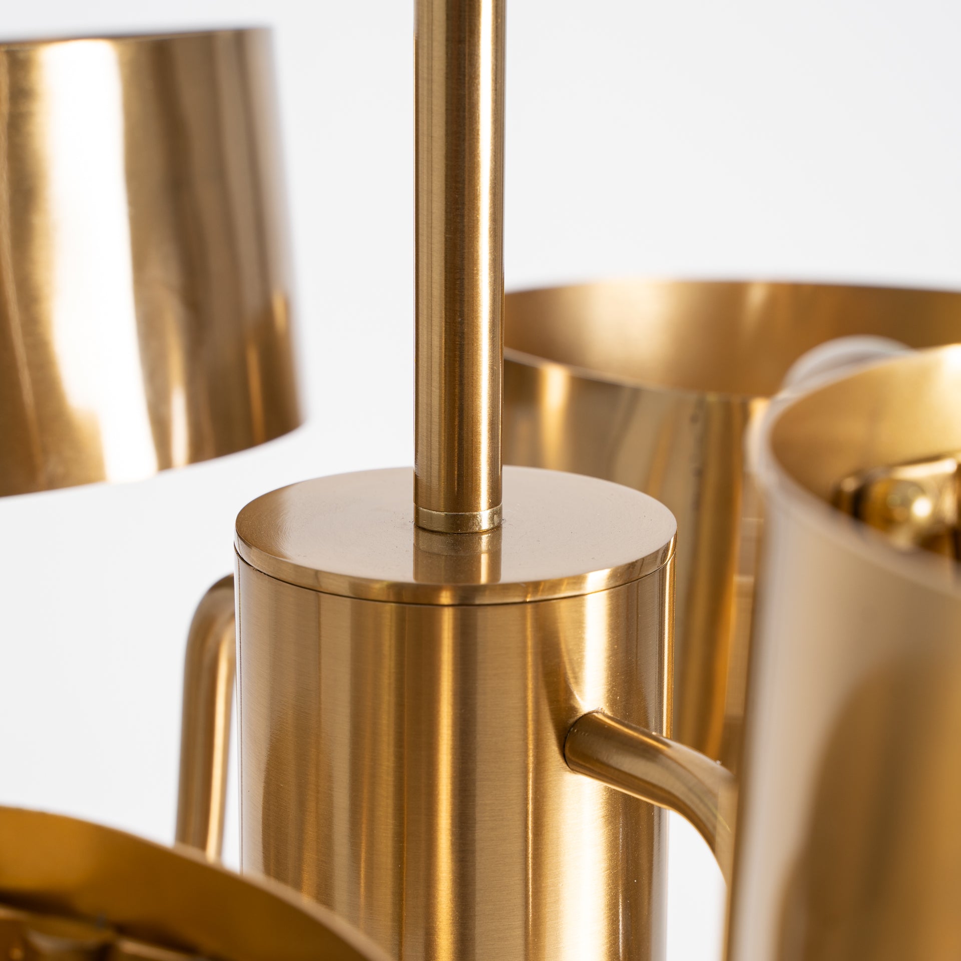 Bruna Art Deco Ceiling Lamp - Gold Steel Pendant Light