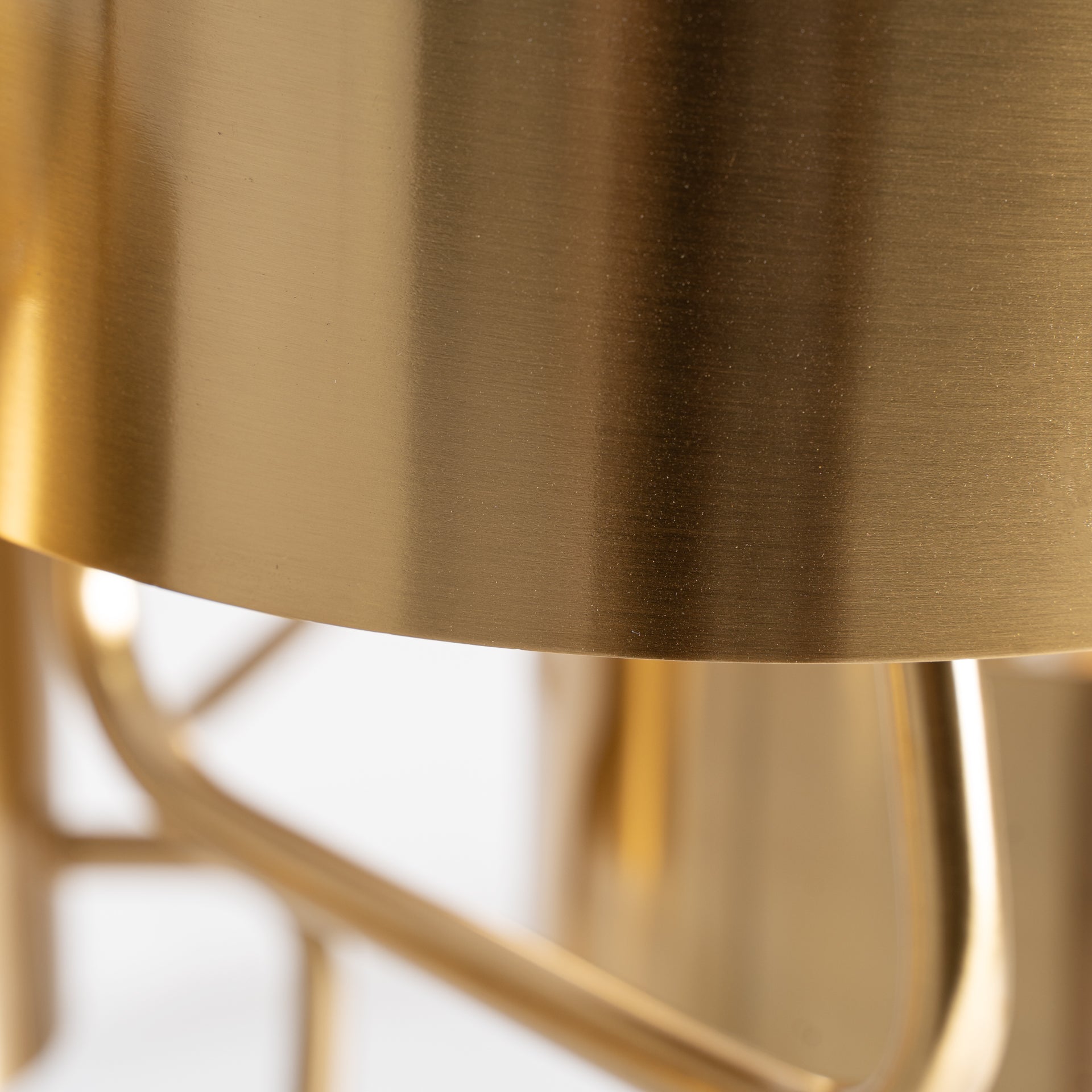 Bruna Art Deco Ceiling Lamp - Gold Steel Pendant Light