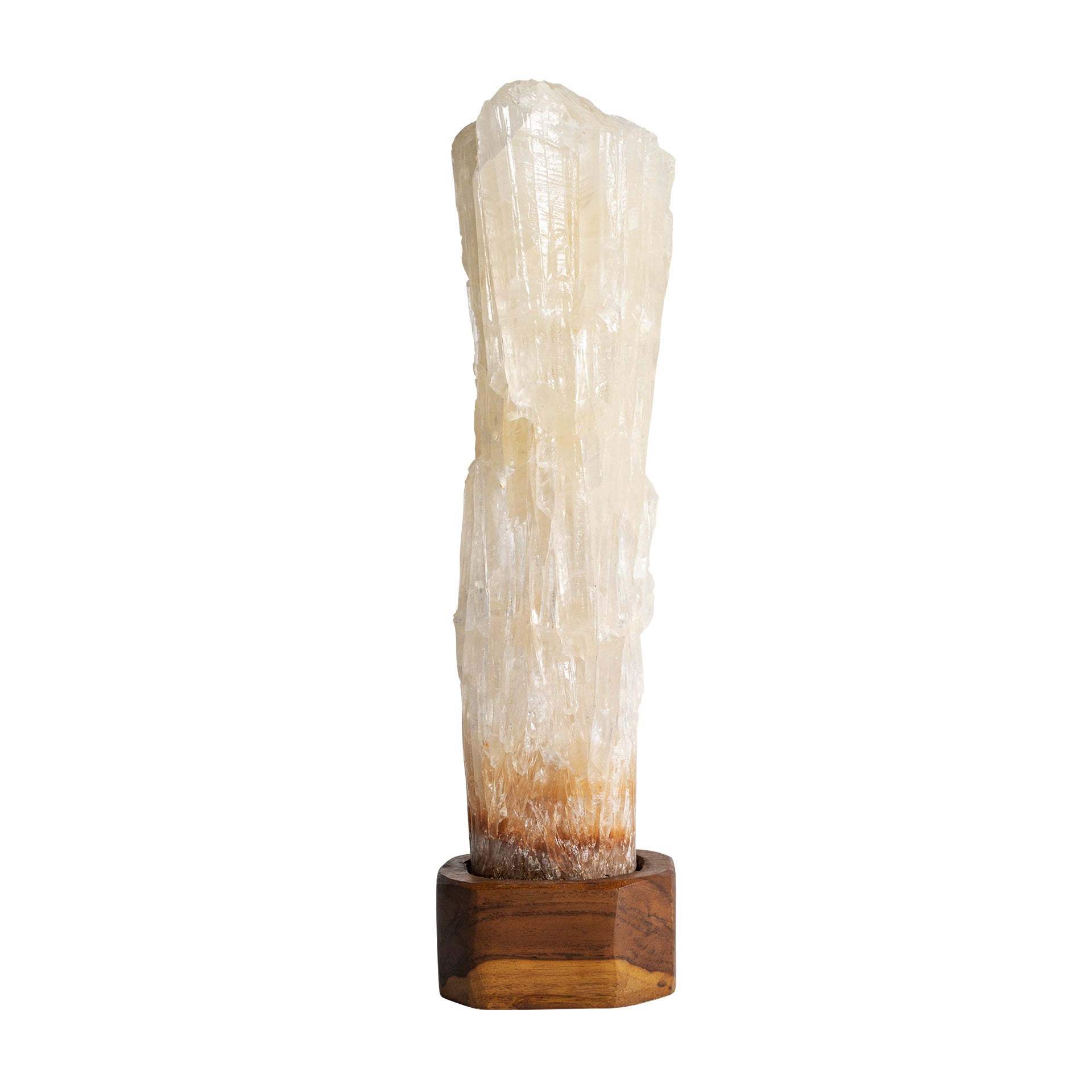 NORDIC CRYSTAL & TEAK DECORATIVE FIGURE