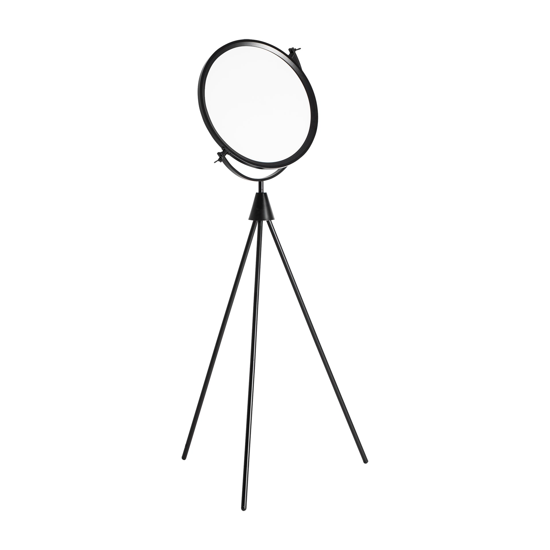 MAE Industrial Floor Lamp - Black Iron & Acrylic