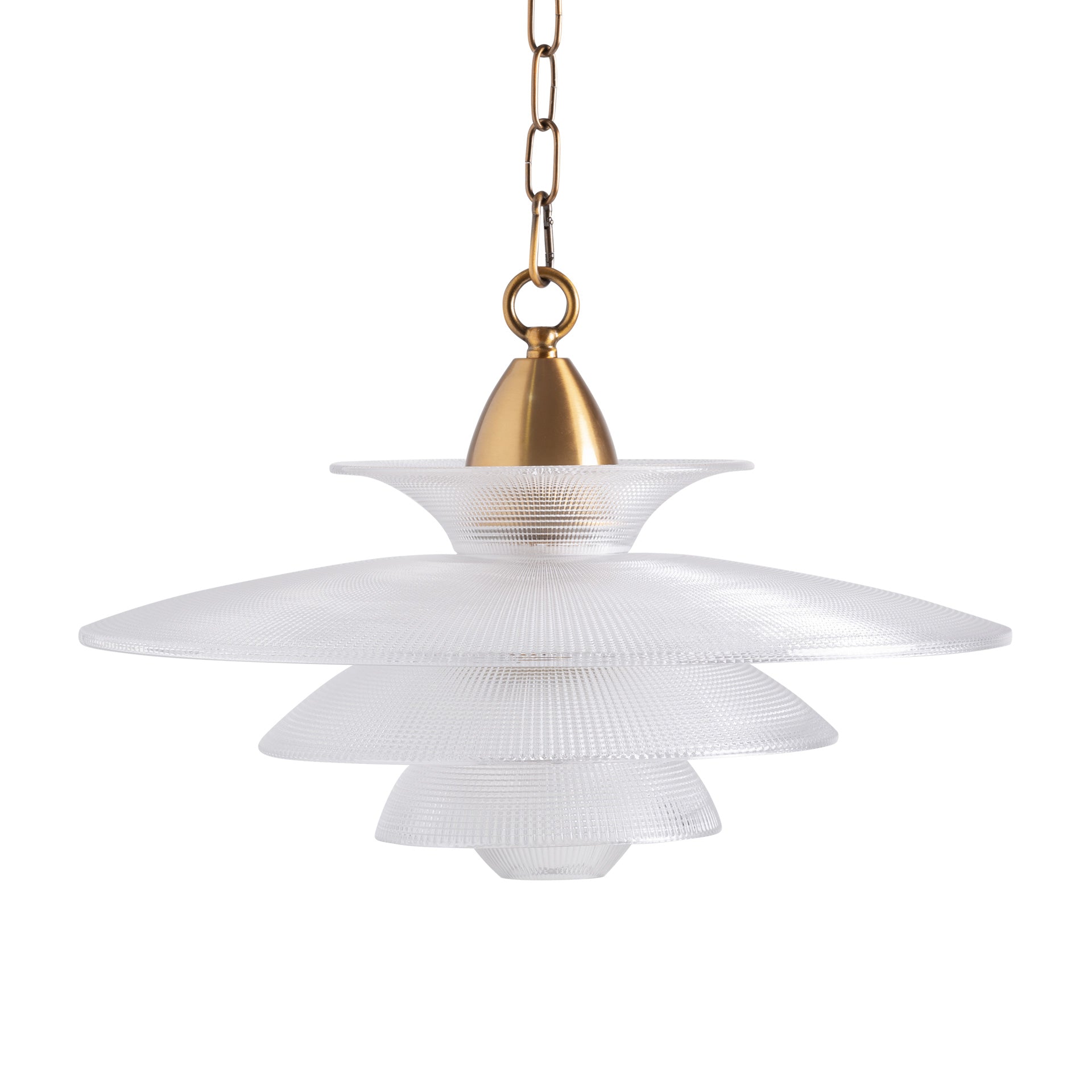 Crystal Ceiling Lamp with Golden Steel Frame