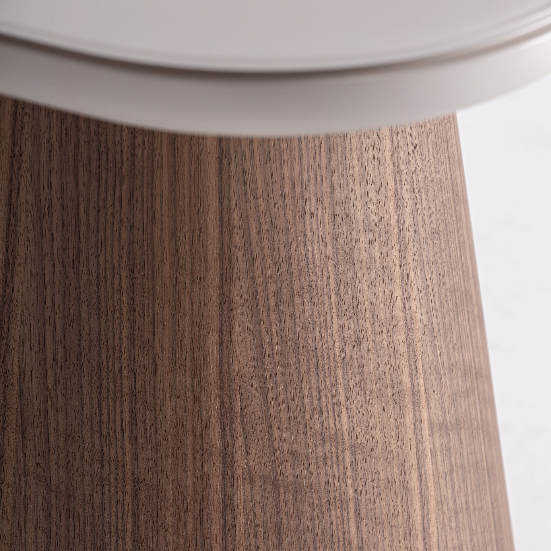 Torksey Contemporary Side Table - Ash Wood & Tempered Glass