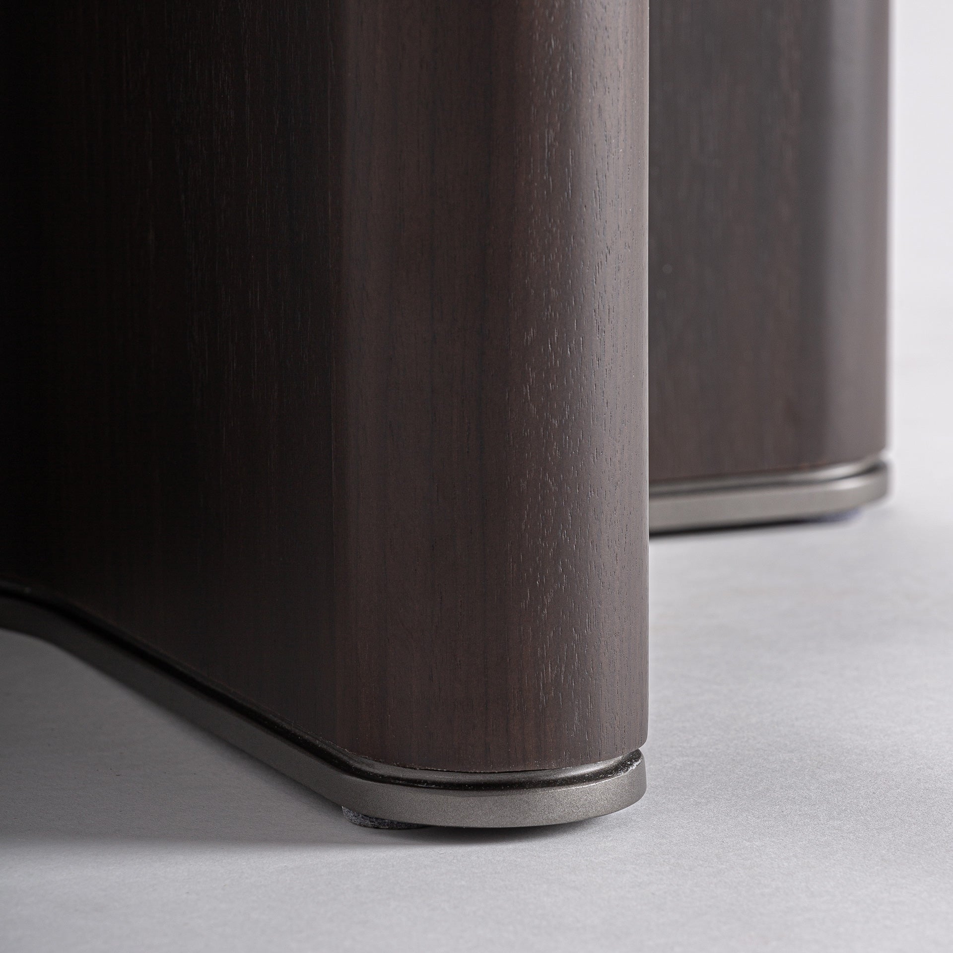 Bransby Contemporary Side Table - Black Ash & Grey Crystal