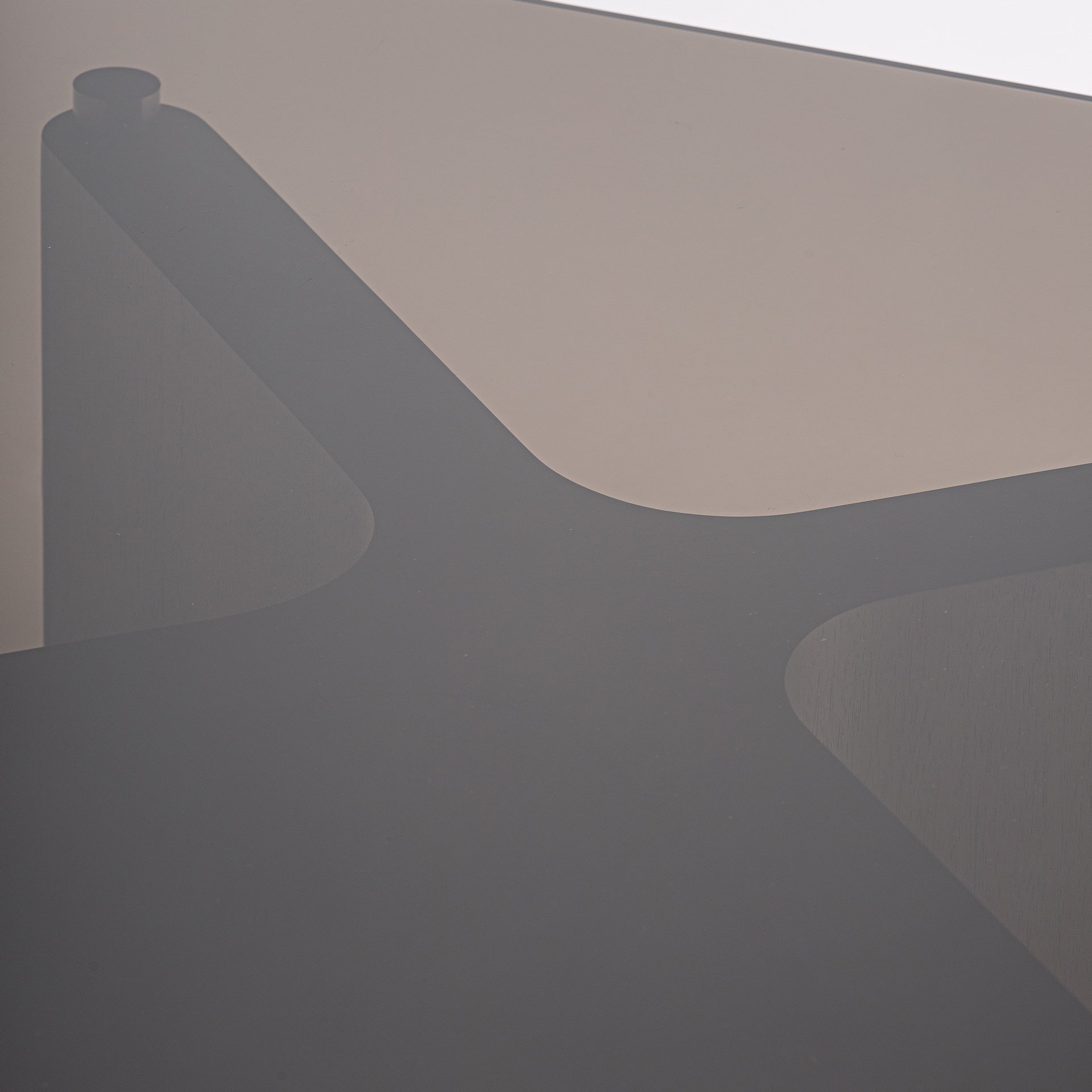 Bransby Contemporary Side Table - Black Ash & Grey Crystal