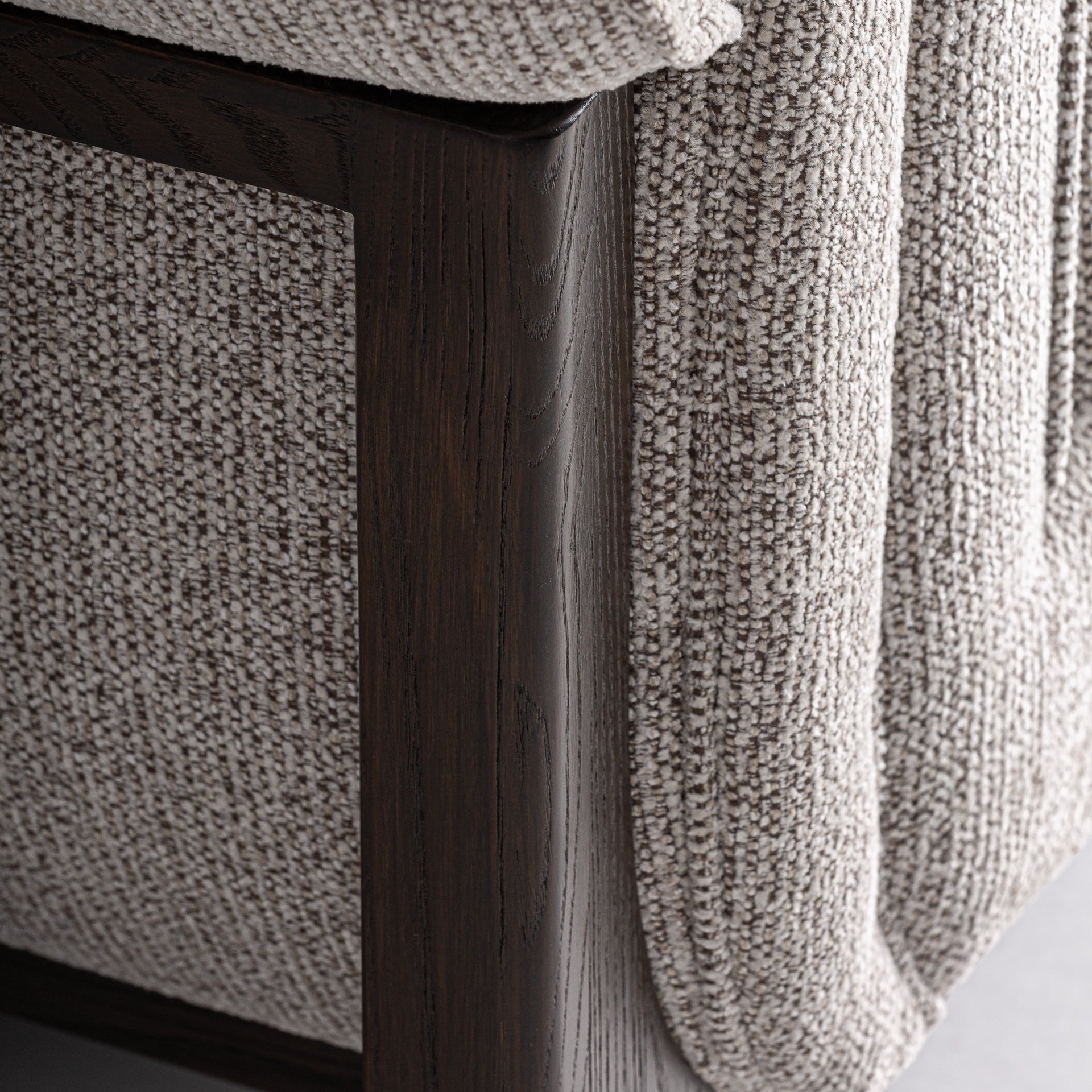 Ask Classic Armchair in Ash Wood & Grey Polyester