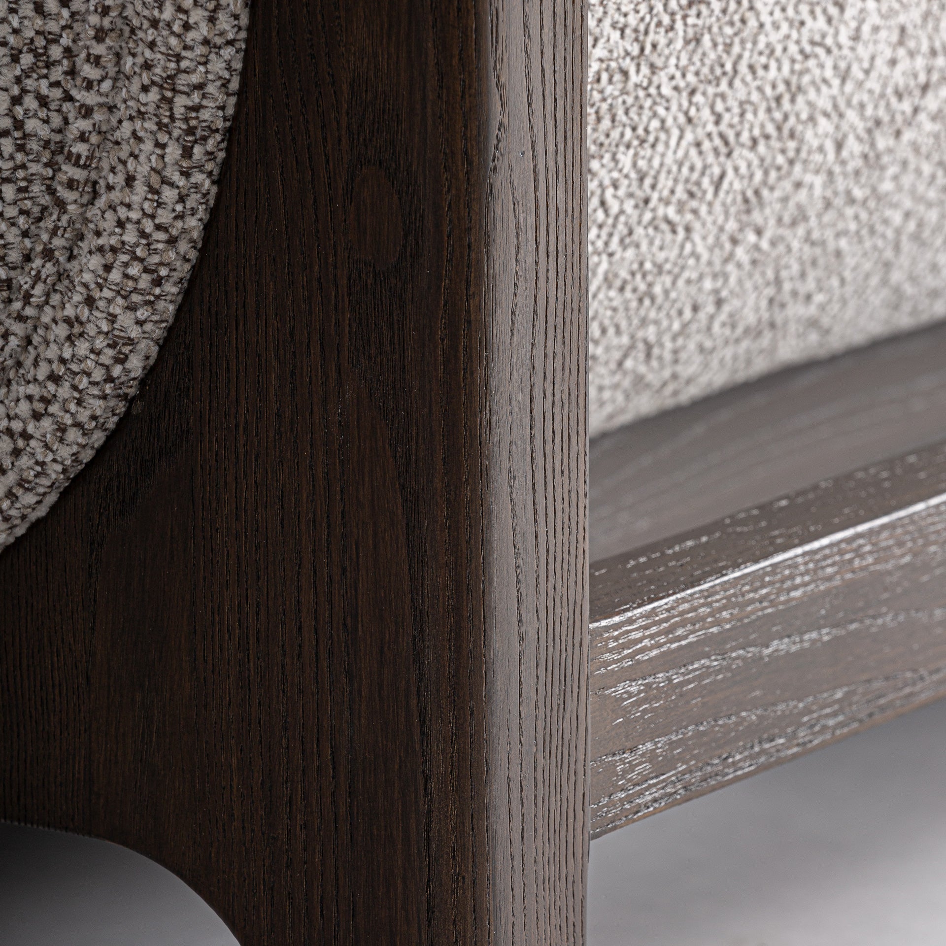 Ask Classic Armchair in Ash Wood & Grey Polyester