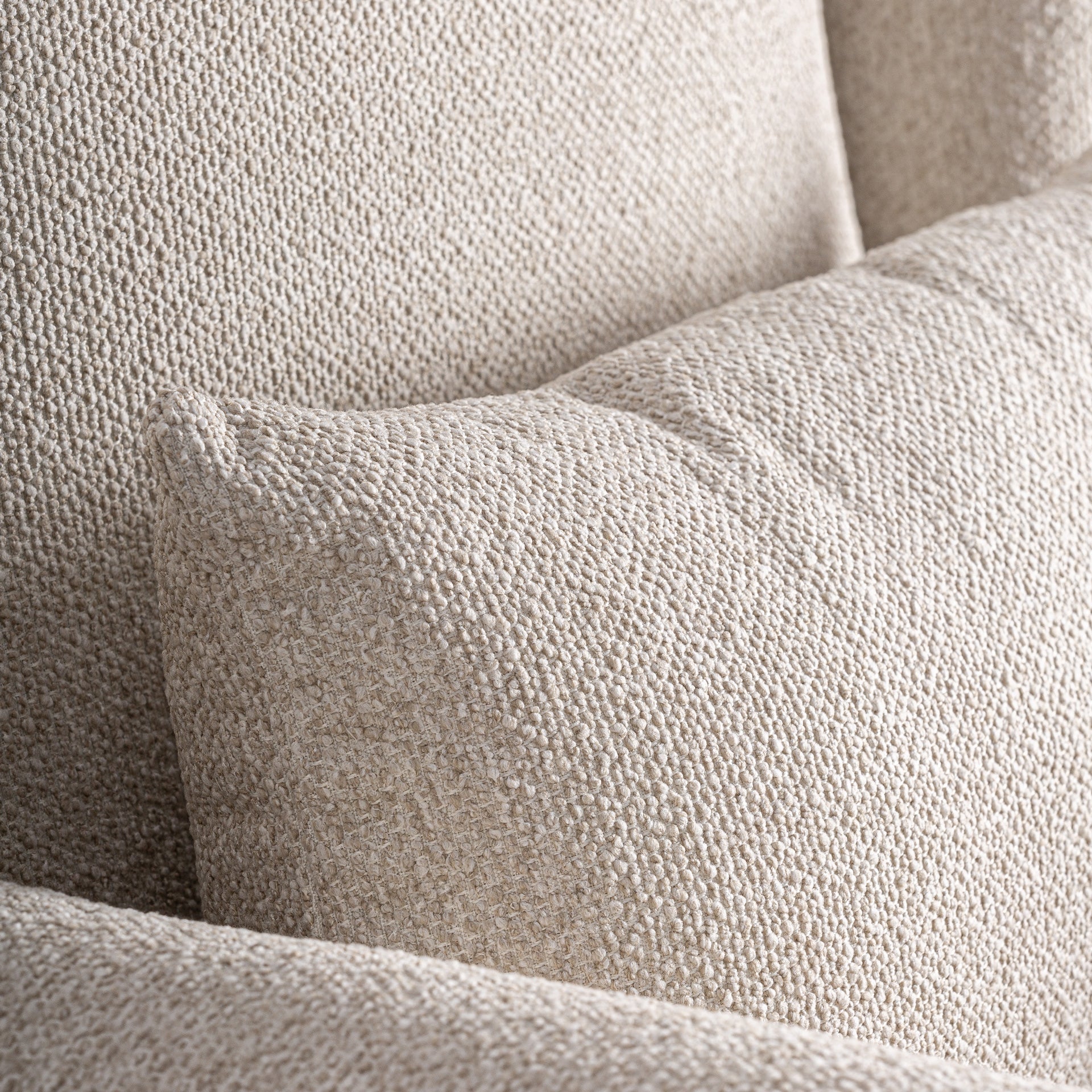 Ask Classic Armchair in Ash Wood & Cream Polyester