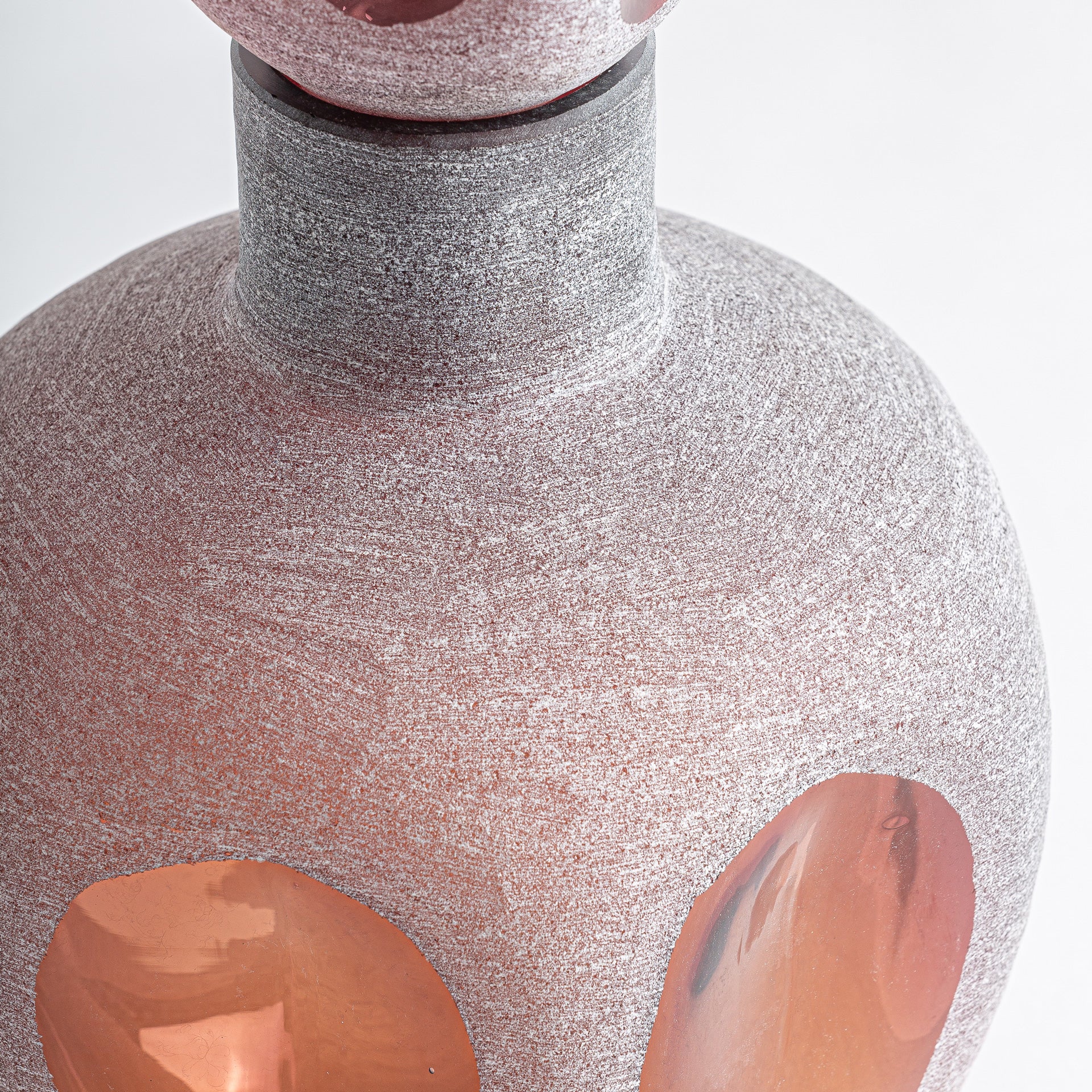 Yaeko Pink Glass Vase - Contemporary Design