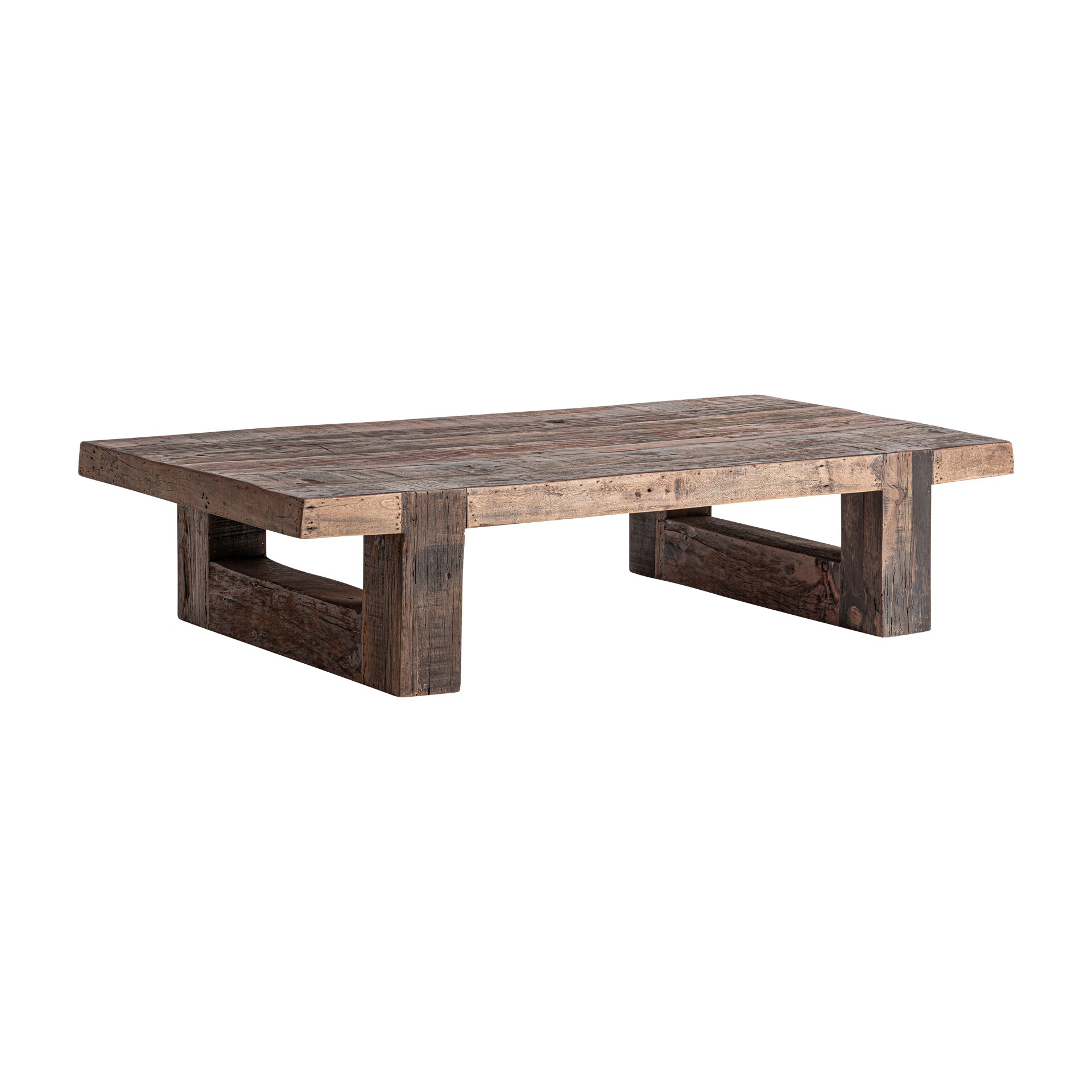 Reclaimed Wood Coffee Table - Classic Brown Losse Design