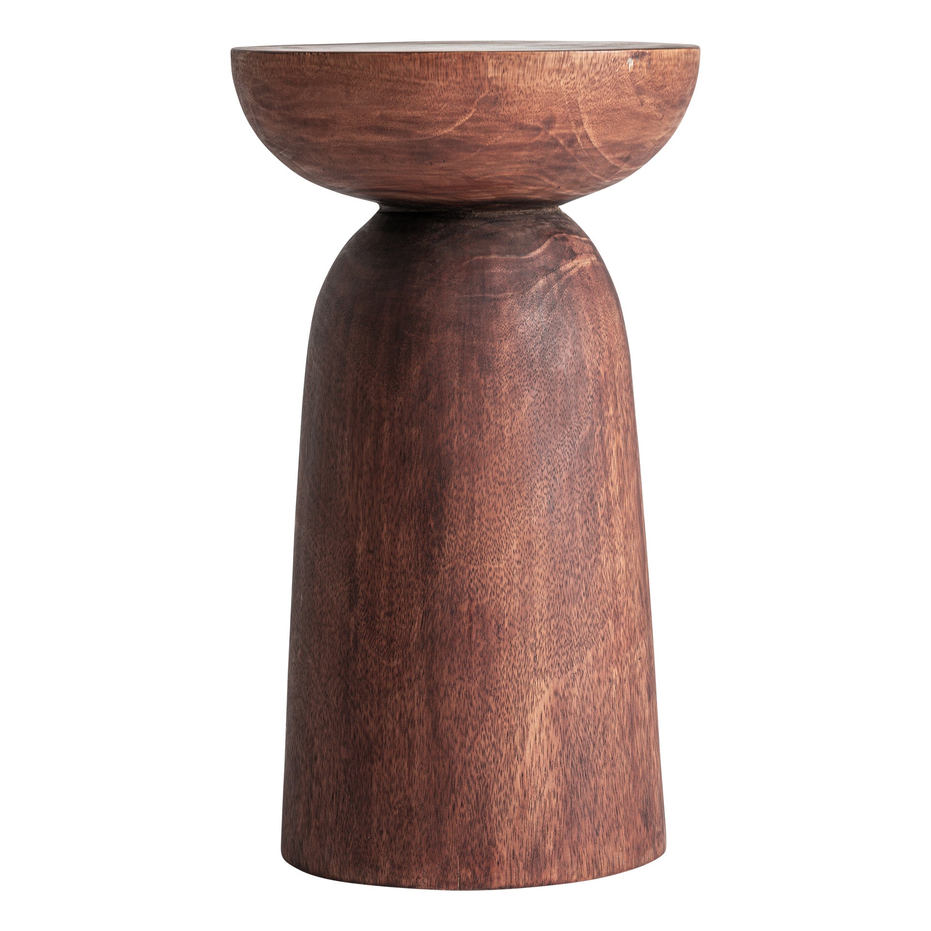 Rot Ethnic Side Table in Solid Suar Wood — Small