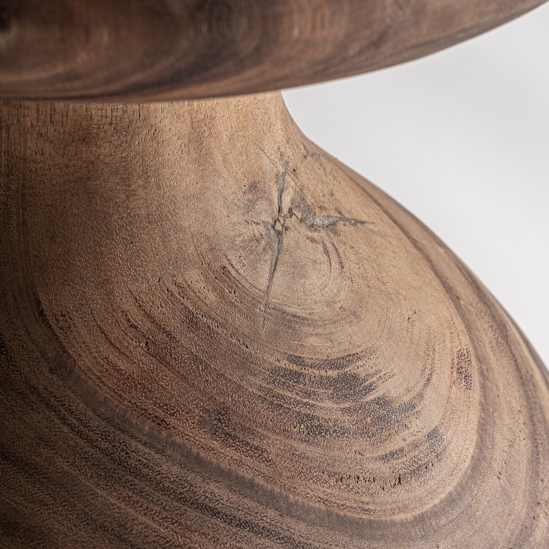 Ved Contemporary Side Table in Solid Suar Wood