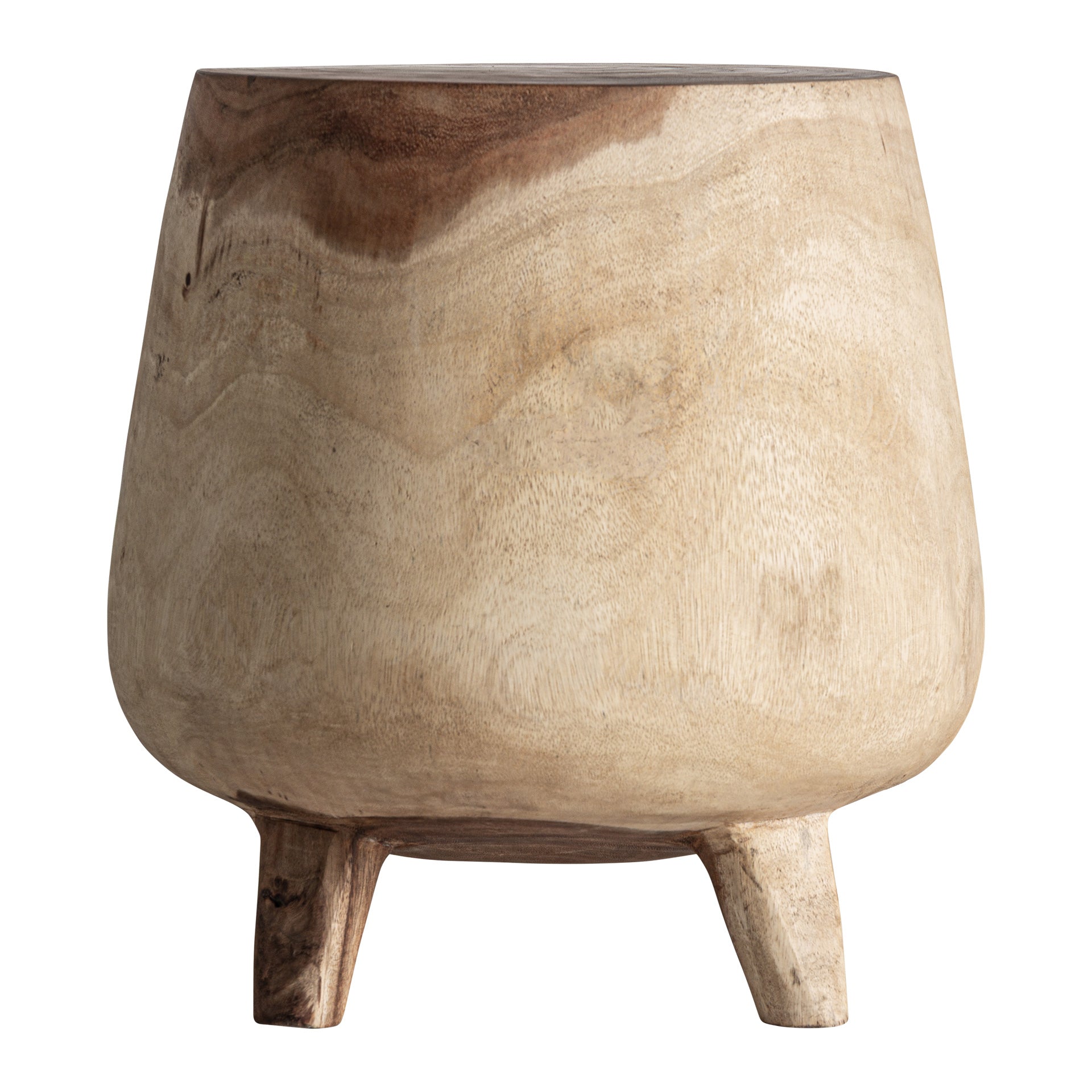 Rot Ethnic Side Table in Solid Suar Wood