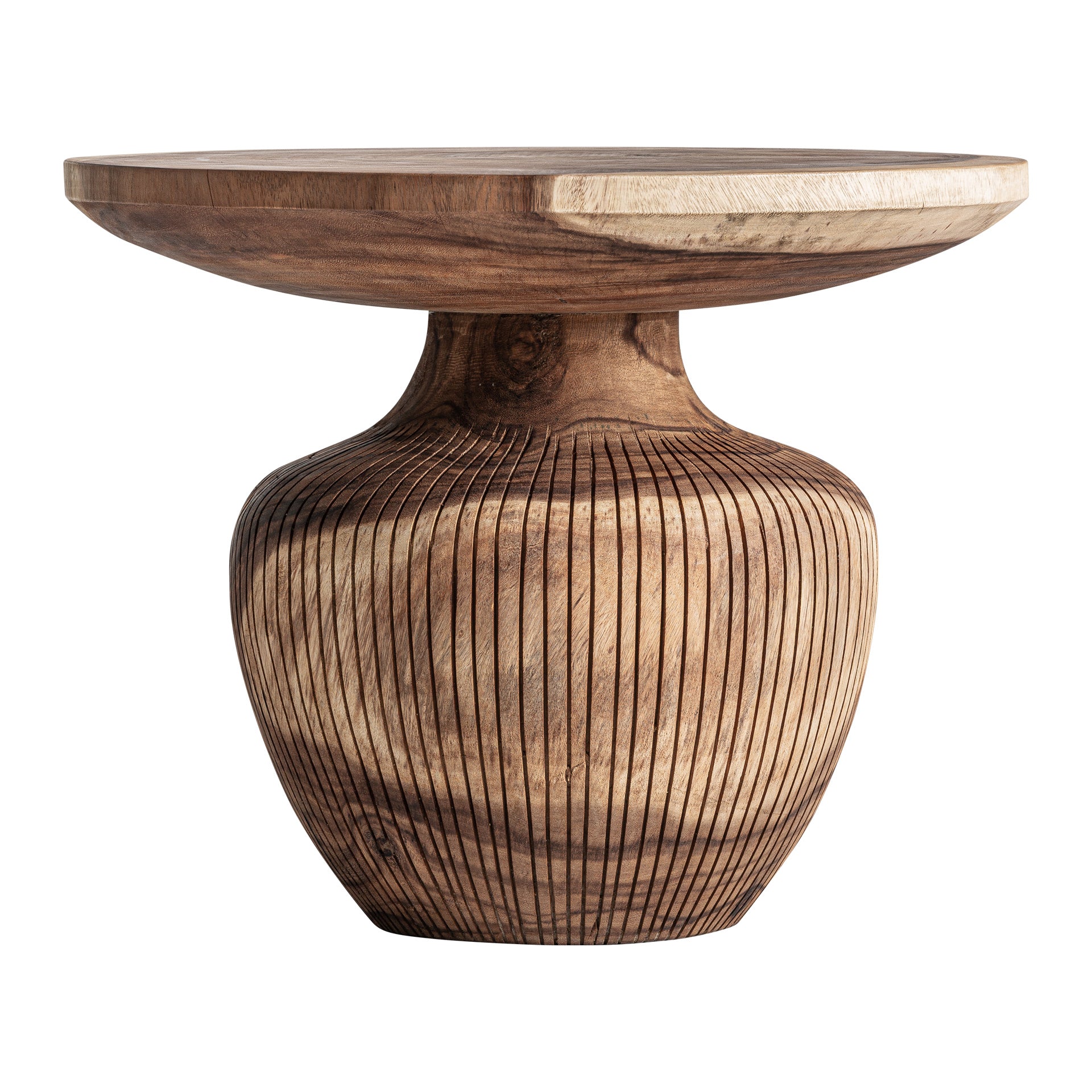 Modernt sidobord i massivt suarträ, Teak