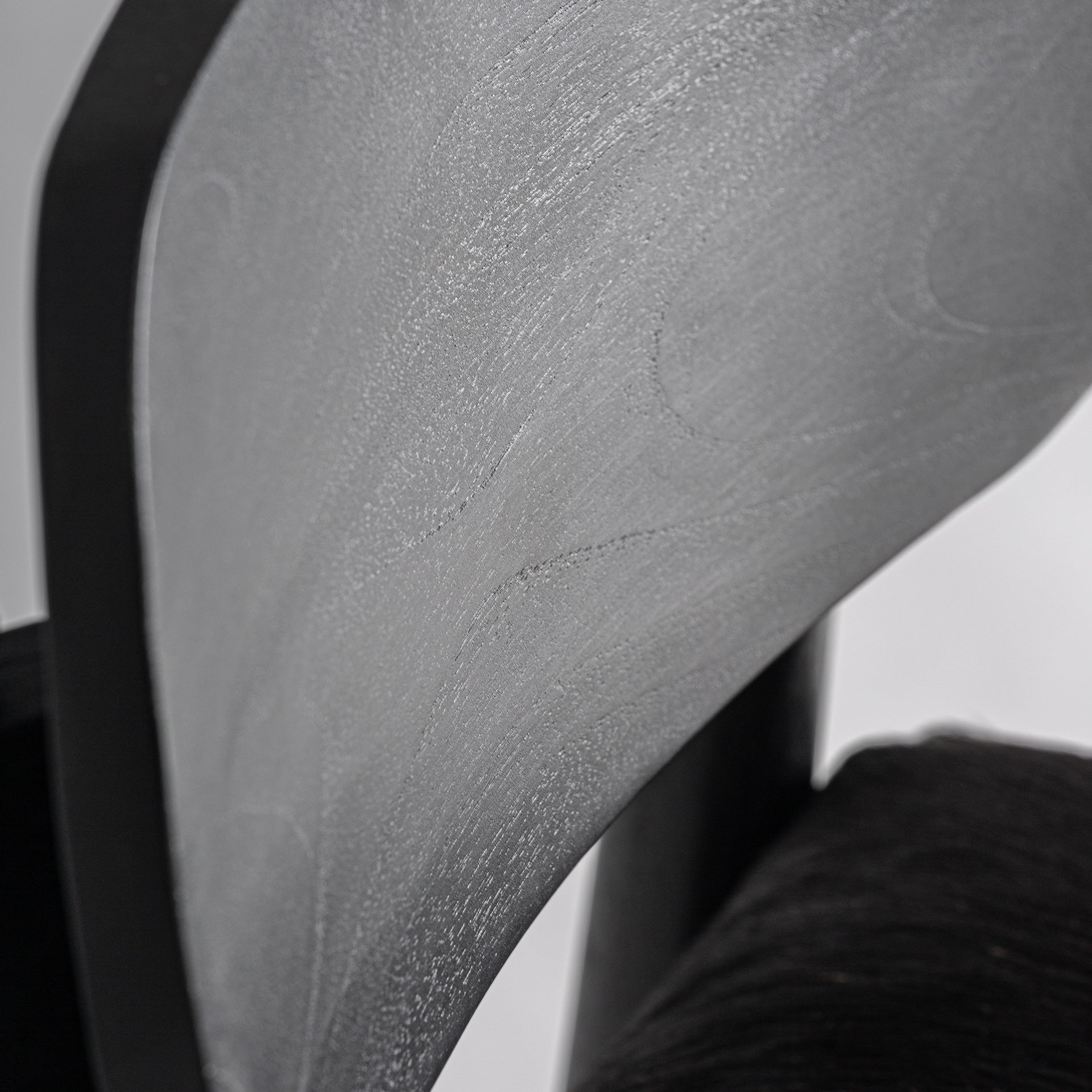 Mier modern fåtölj - teakträ och vitt läder