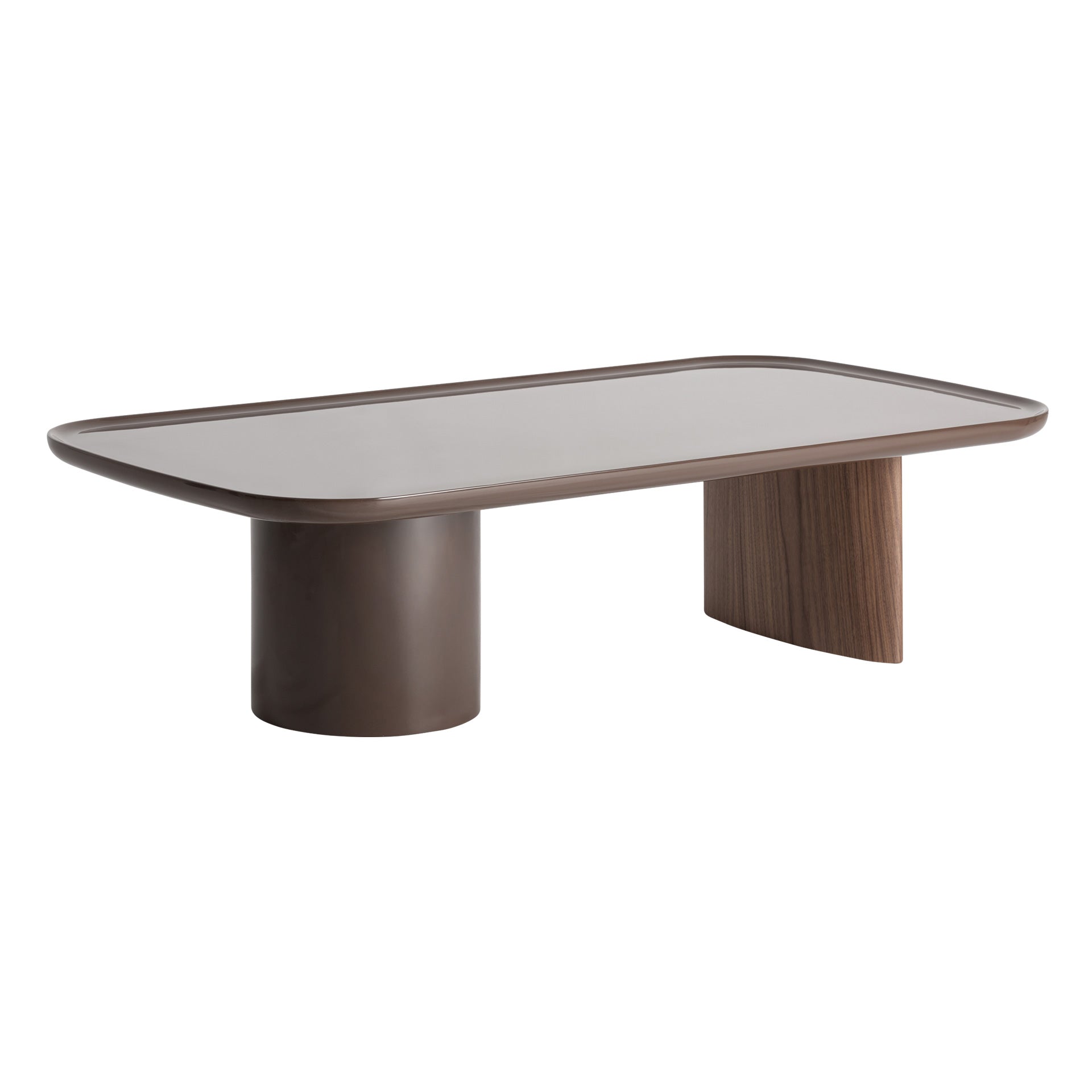 Kvell Coffee Table in Chocolate & Brown Veneer