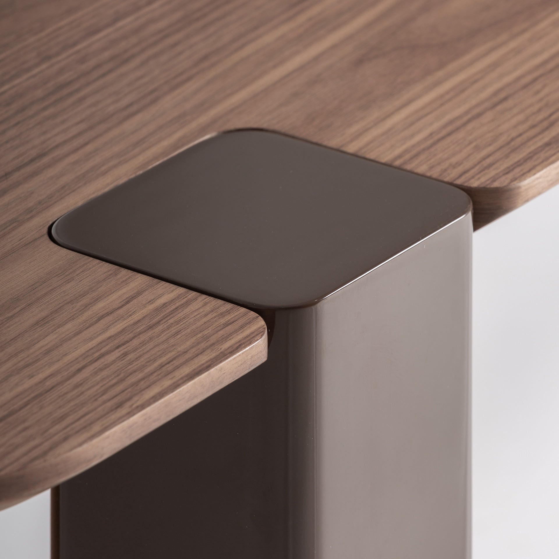 Kvell Side Table in Chocolate & Oak Veneer