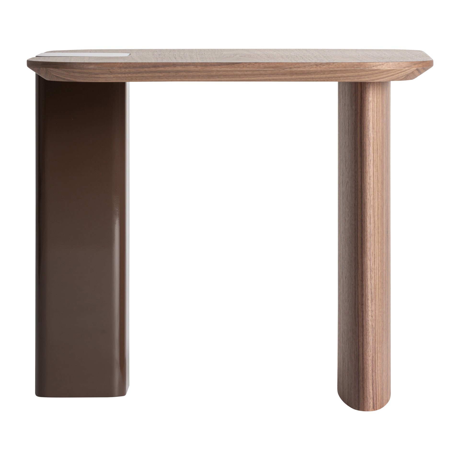 Kvell Side Table in Chocolate & Oak Veneer