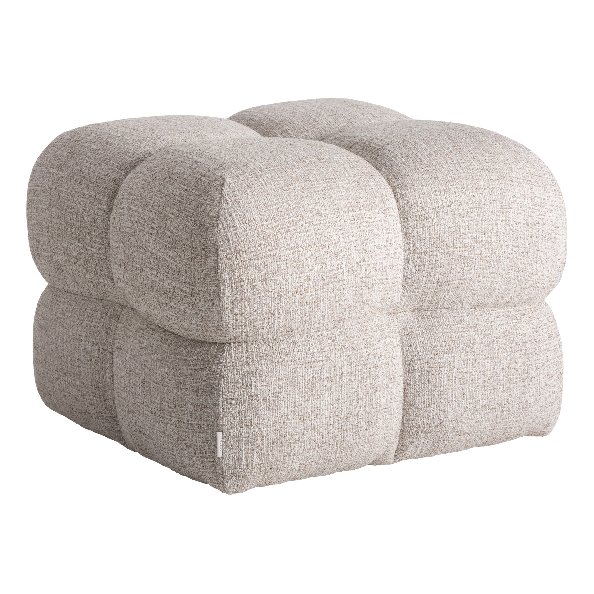 ZIZANO KLÄDD FOTPALL I BEIGE MARMOR
