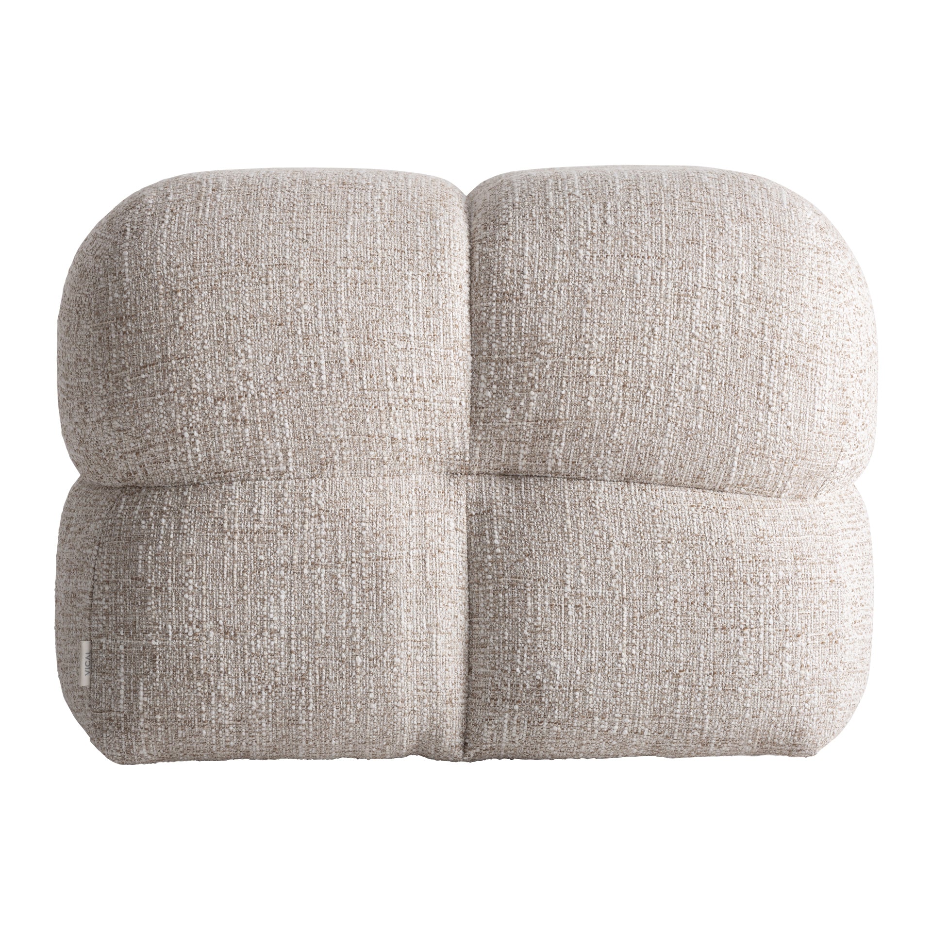 ZIZANO KLÄDD FOTPALL I BEIGE MARMOR