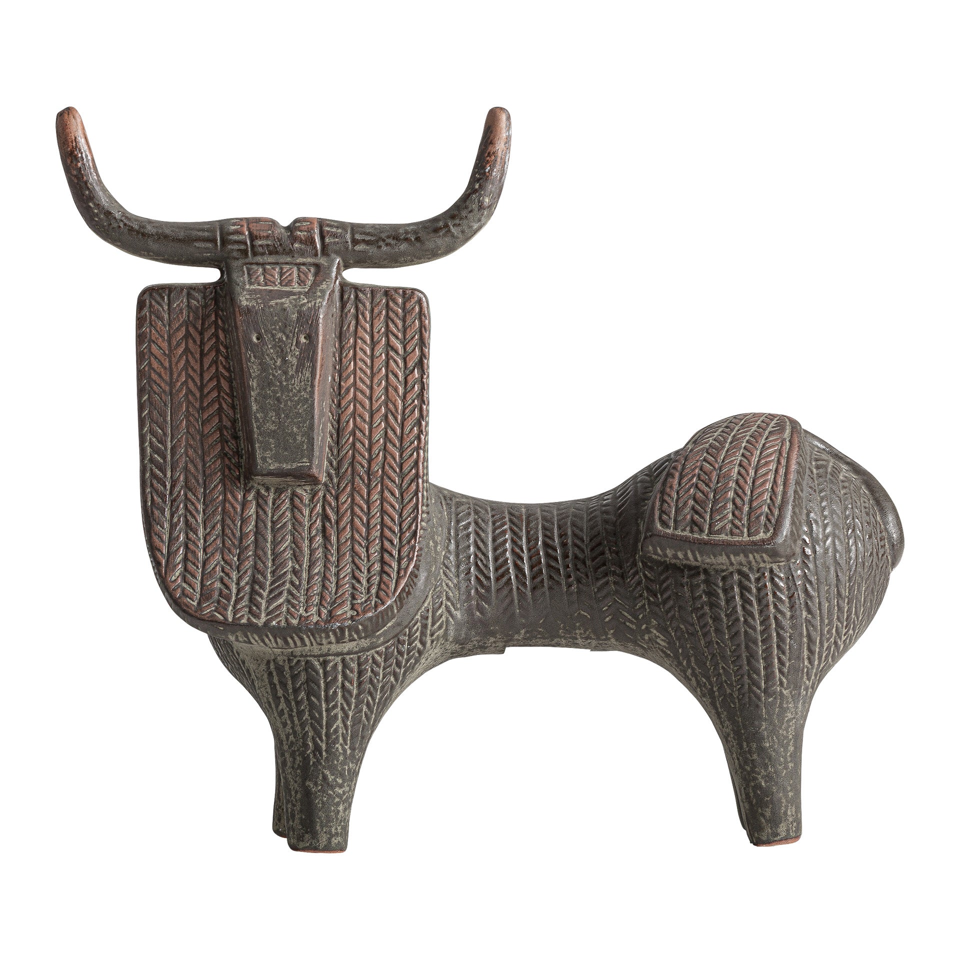 HIROKO CERAMIC SCULPTURE IN BROWN