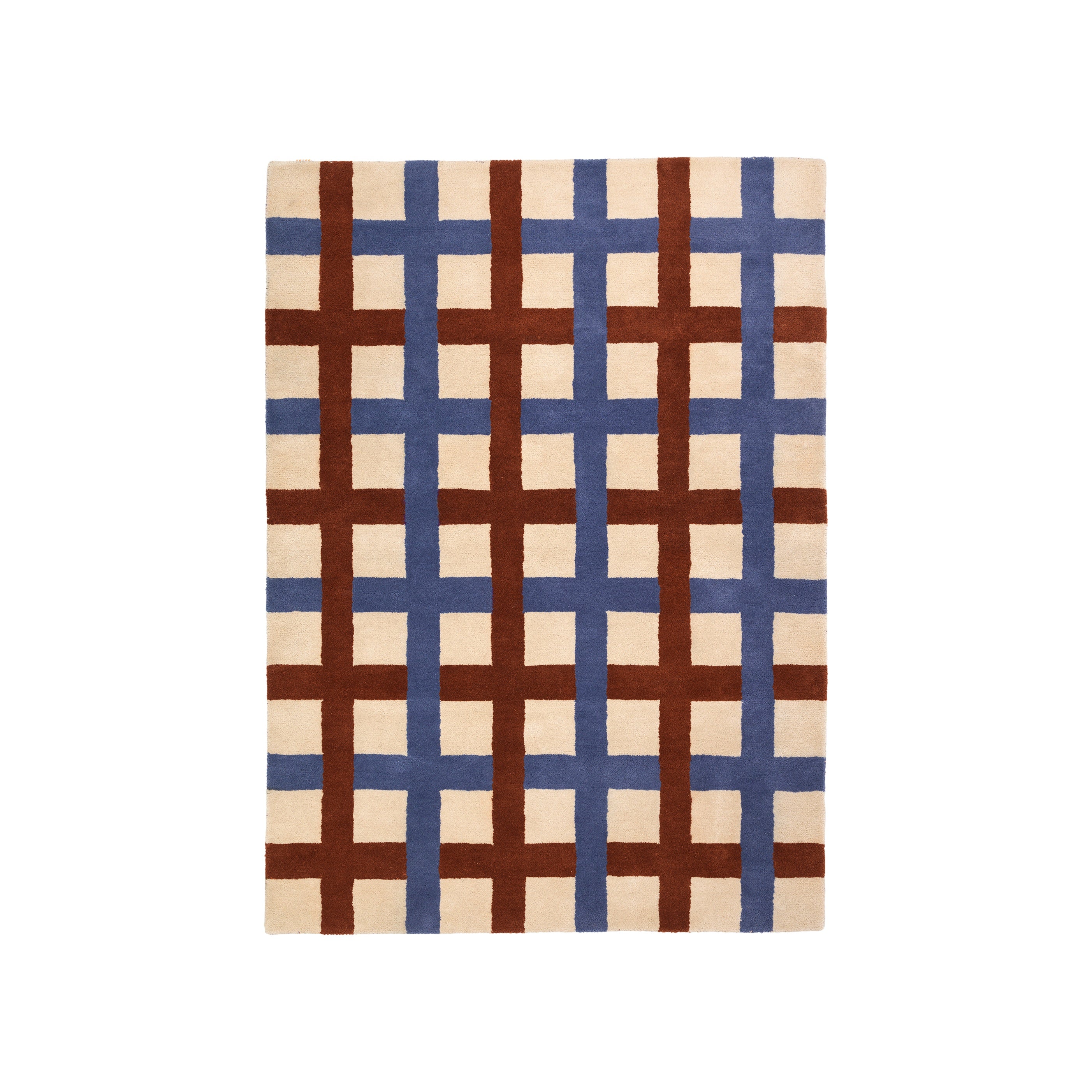 Edith Printed Rug Edith Rug 200x300cm - Blue & Beige Wool Rug | Nordic Home Decor ...