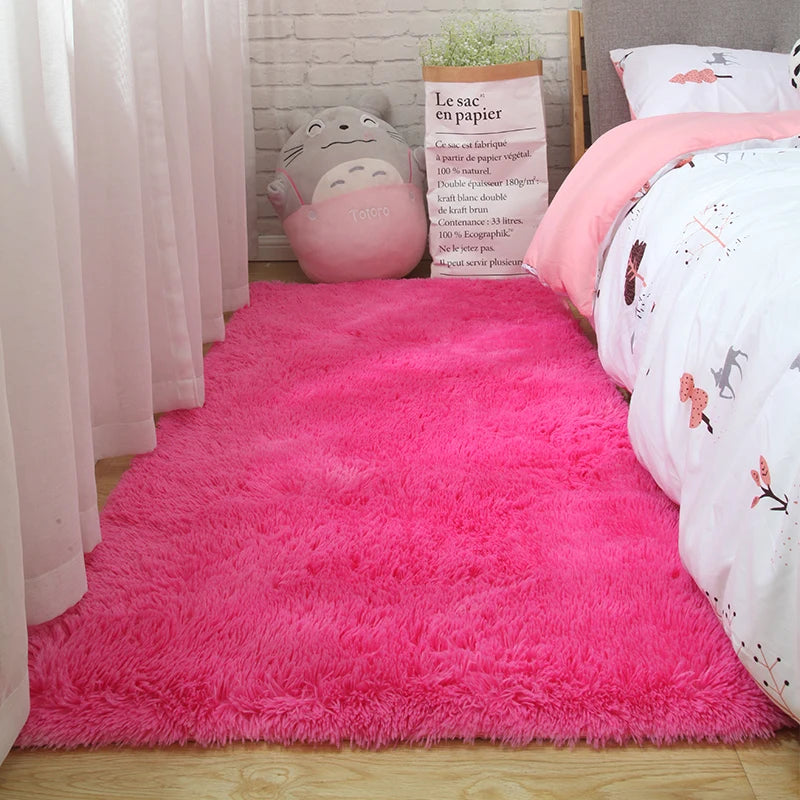 Dreamy Soft Pink Fluffy Rug