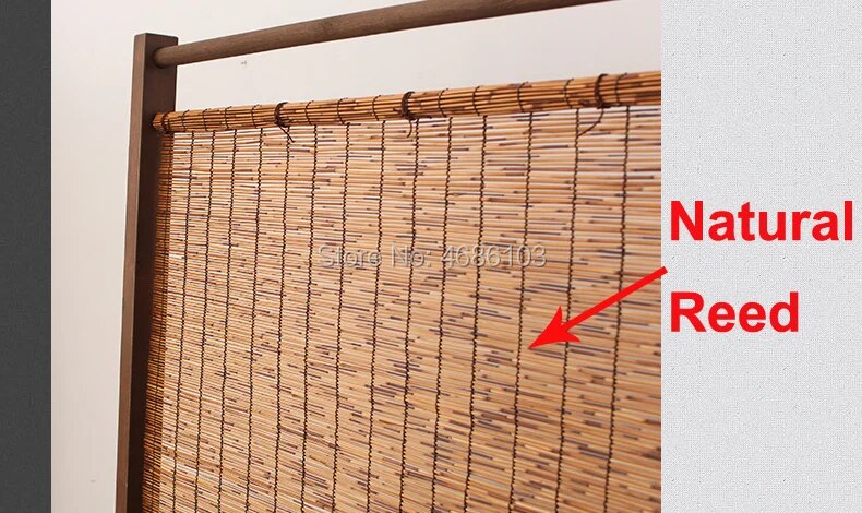 SkandiShop Vikbara Träskärmar i Naturlig Vass