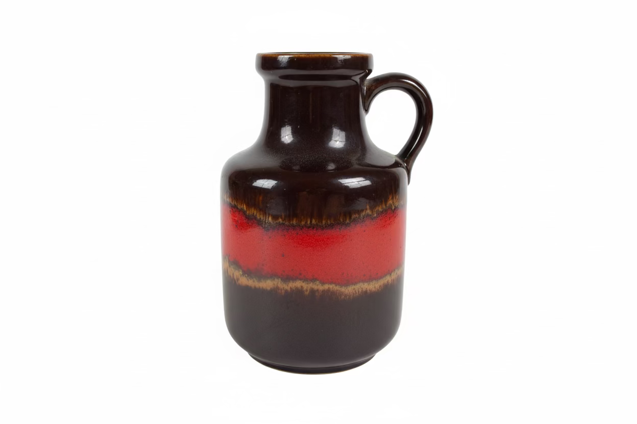 Vintage Scheurich Vase 413-16 (Red Lava)