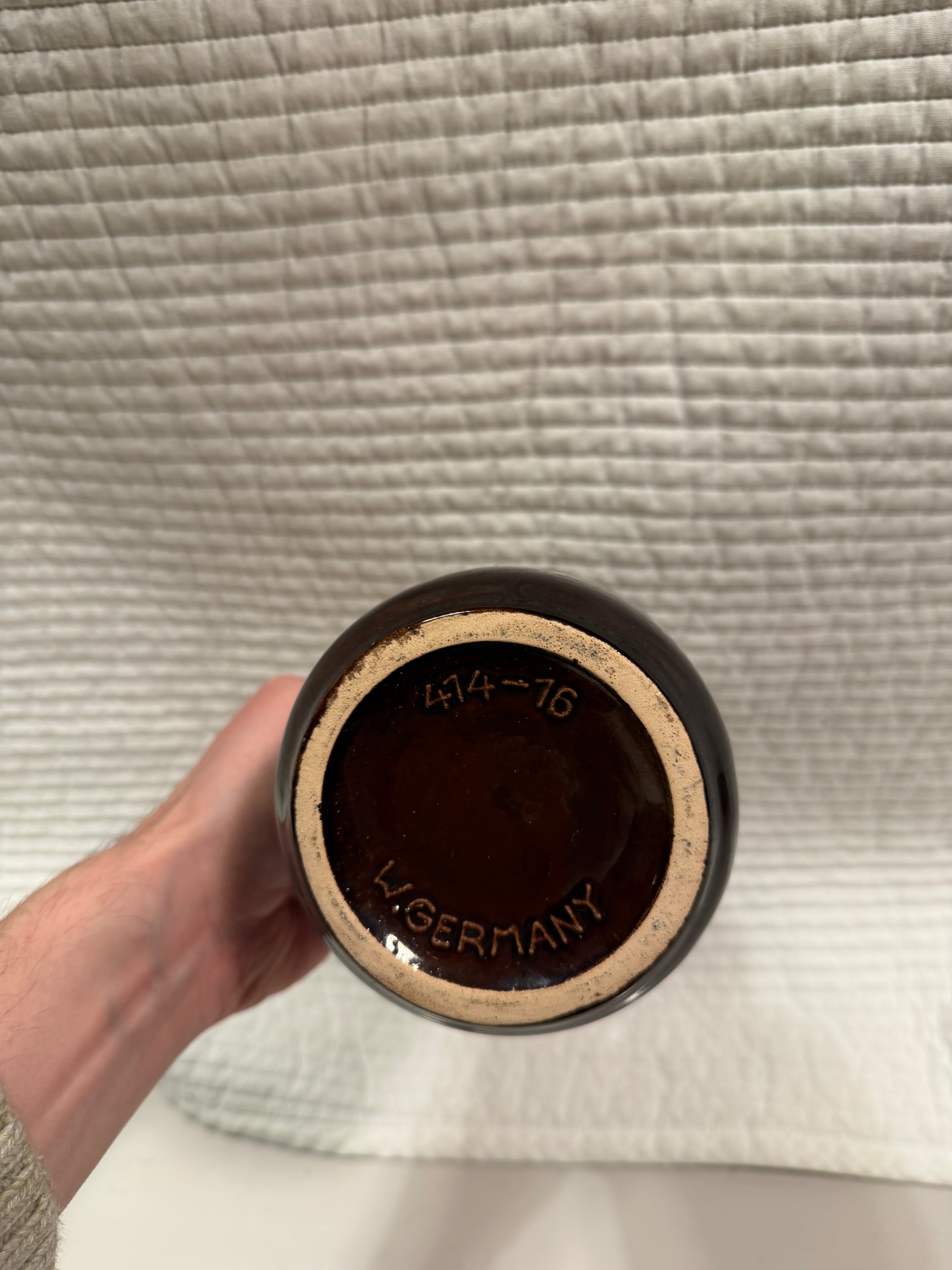 Vintage Scheurich Vase 413-16 (Red Lava)