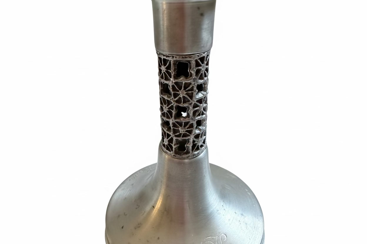 Vintage Pentti Sarpaneva Stainless Steel Candle Holder 16cm