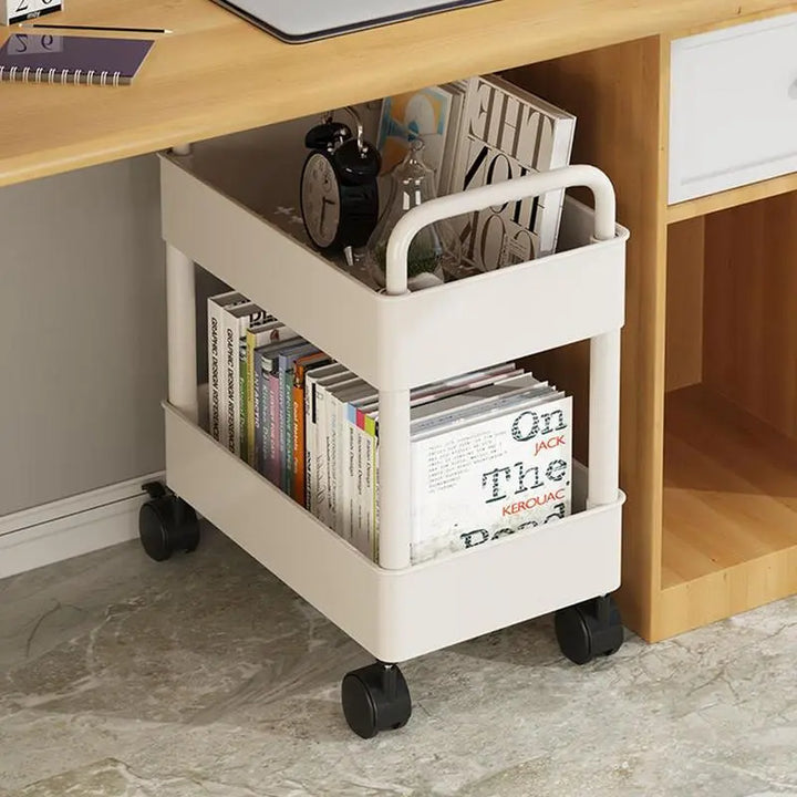 SkandiShop Trumph 2 Tier Rolling Utility Cart