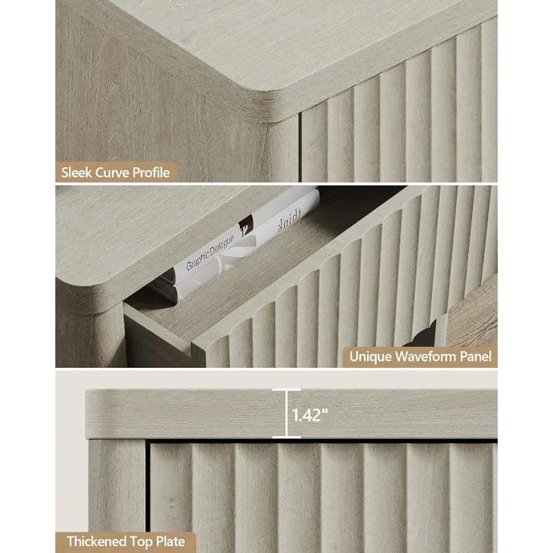 ModernWide Bedside Table