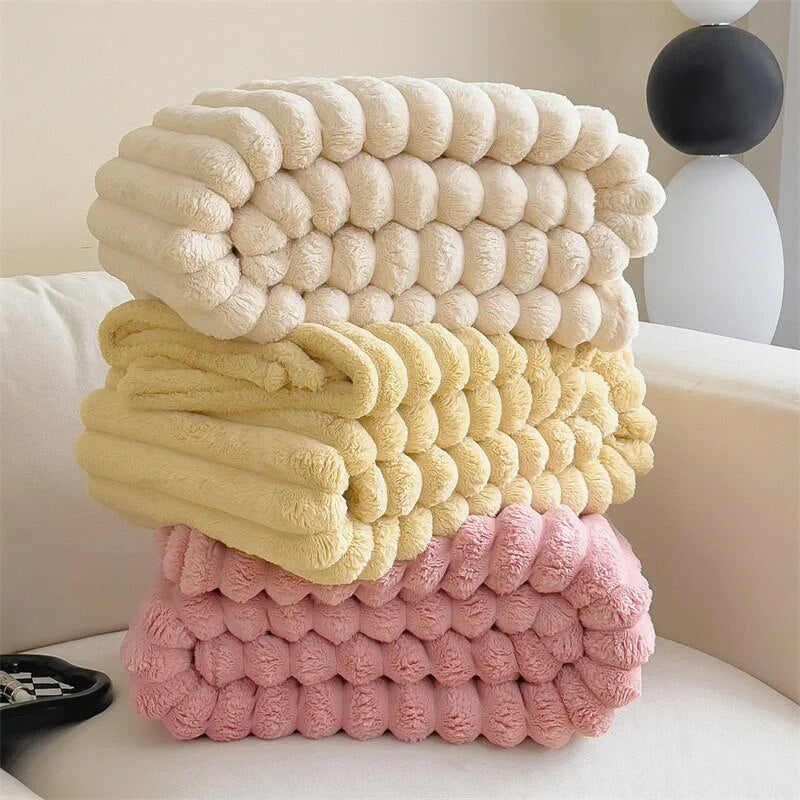 SkandiShop Luxury Fluffy Soft Fur Blankets